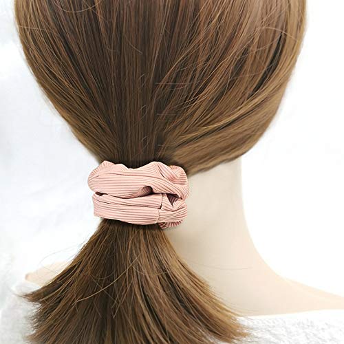 BeautyBigBang Hidden Pocket Hair Scrunchies - Elastic Hair Ties with Zipper Storage for Keys & Small Items (Gray/White/Pink/Black) - Perfect for Women & Girls On-the-Go, Gym, Travel & Everyday Use
