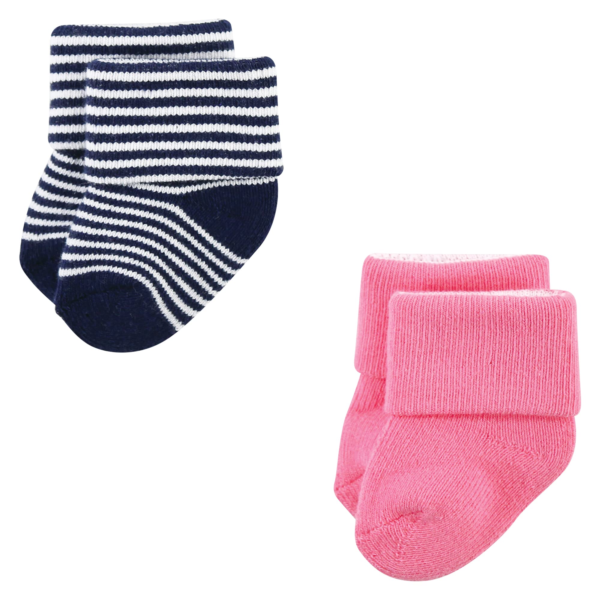 Luvable Friends Soft Terry Cloth Baby Socks for Newborns & Infants - Perfect for Nursery, Playtime & First Steps