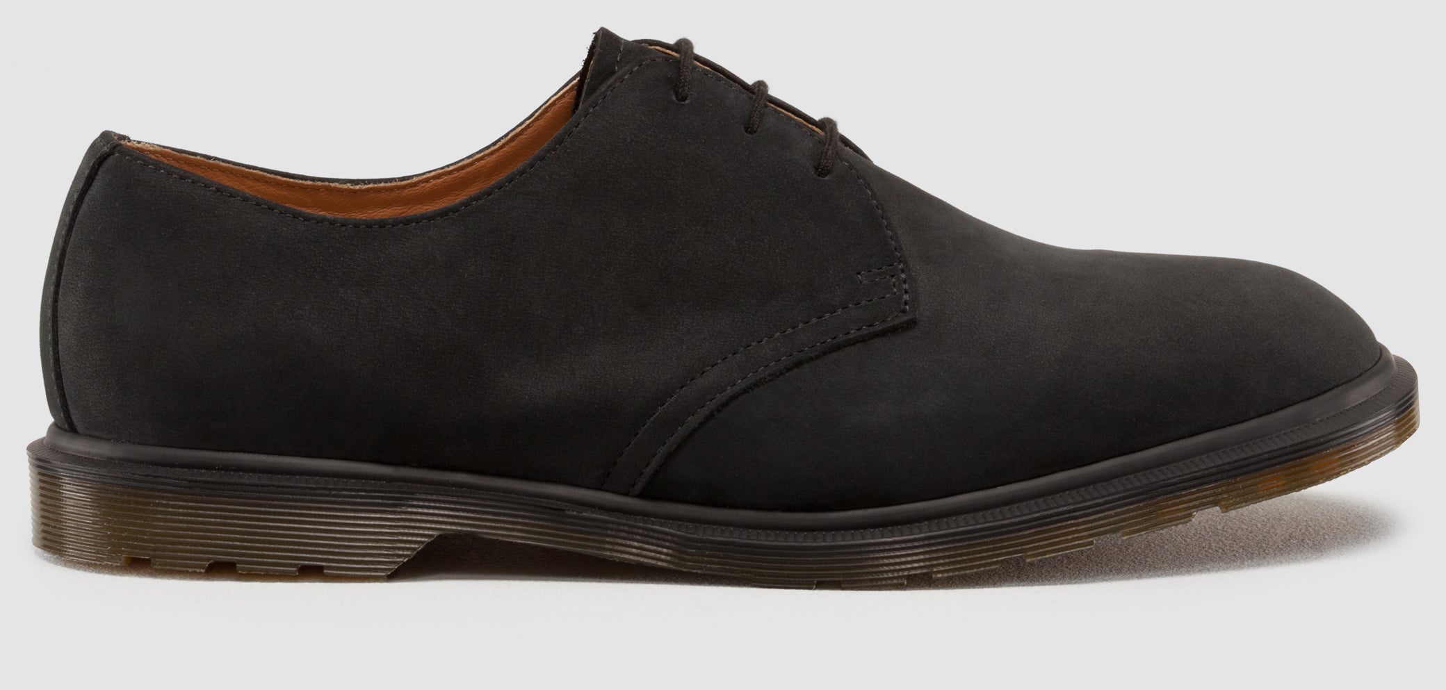 Dr. Martens 1461 Steed Black Suede Oxford Shoes - Made in England | Classic 3-Eyelet Lace-Up for Men & Women | Perfect for Office, Casual Wear & Street Style
