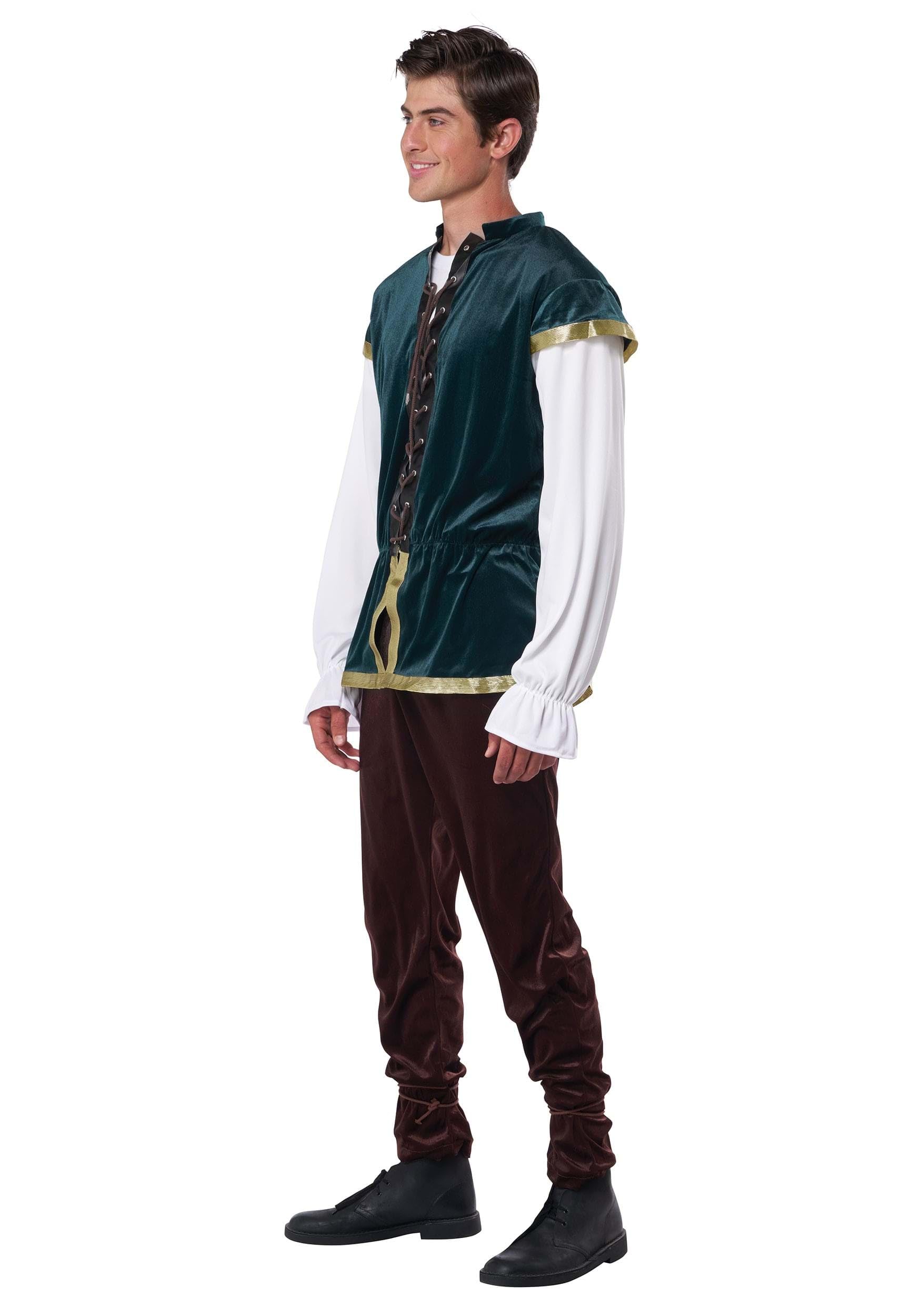 Tavern Man Costume for Adults - Medieval Bartender Outfit with Vest & Shirt - Perfect for Renaissance Fairs, Halloween Parties & Themed Events