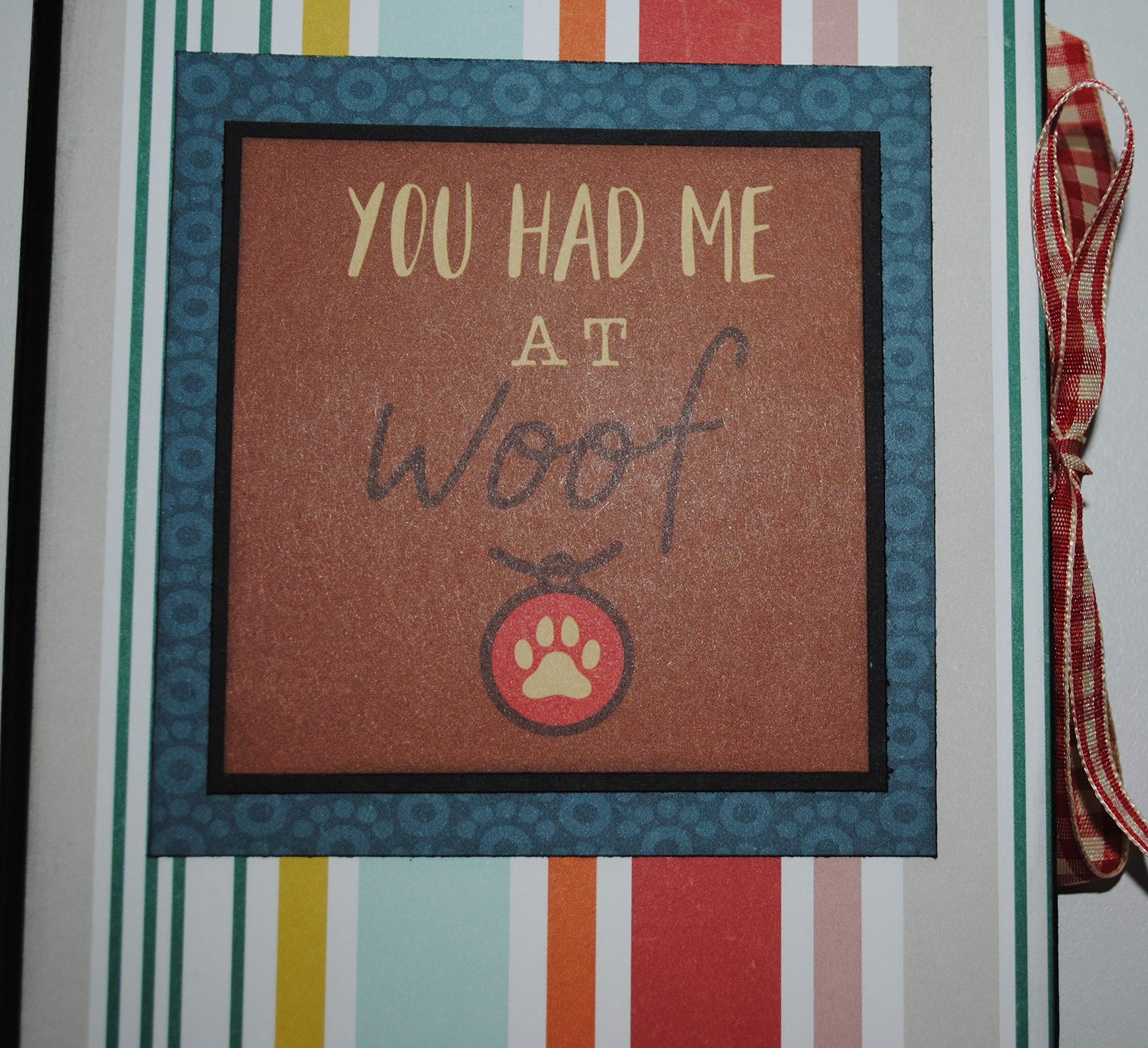 4x6 Dog Photo Album - 'You Had Me at Woof' Pet Memory Book - Perfect Gift for Dog Owners & New Puppy Parents - Capture & Cherish Your Dog's Special Moments