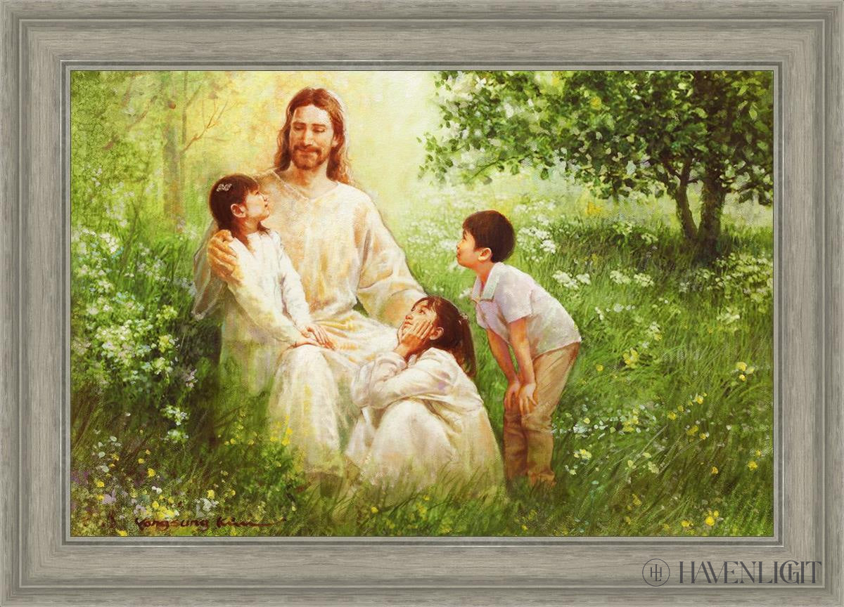 Come Unto Me By Yongsung Kim - Inspirational Christian Wall Art for Home & Church Decor - Perfect for Living Room, Bedroom, Office Prayer Space