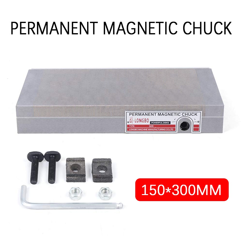 6x12 Inch Permanent Magnetic Chuck for Surface Grinder - Precision Workholding for Metal Grinding & Milling Machines | Perfect for Metalworking, Tool Sharpening & DIY Projects