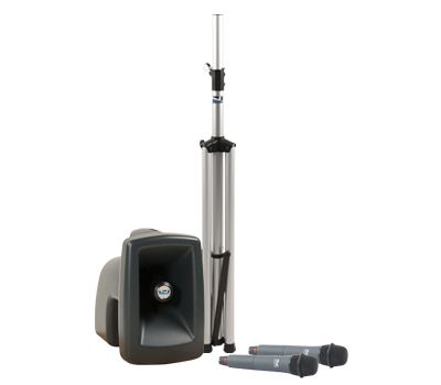 MegaVox2 Bluetooth Karaoke System with 2 Wireless Microphones - Portable PA Speaker for Home Parties, Outdoor Events & Live Performances
