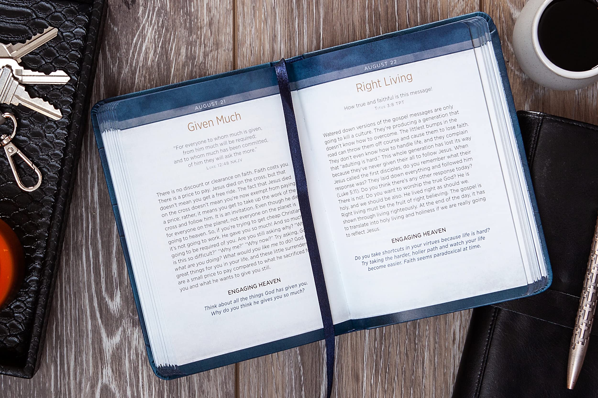 Engaging Heaven Today: 365 Daily Devotions for Spiritual Growth - Perfect for Morning Prayer & Bible Study