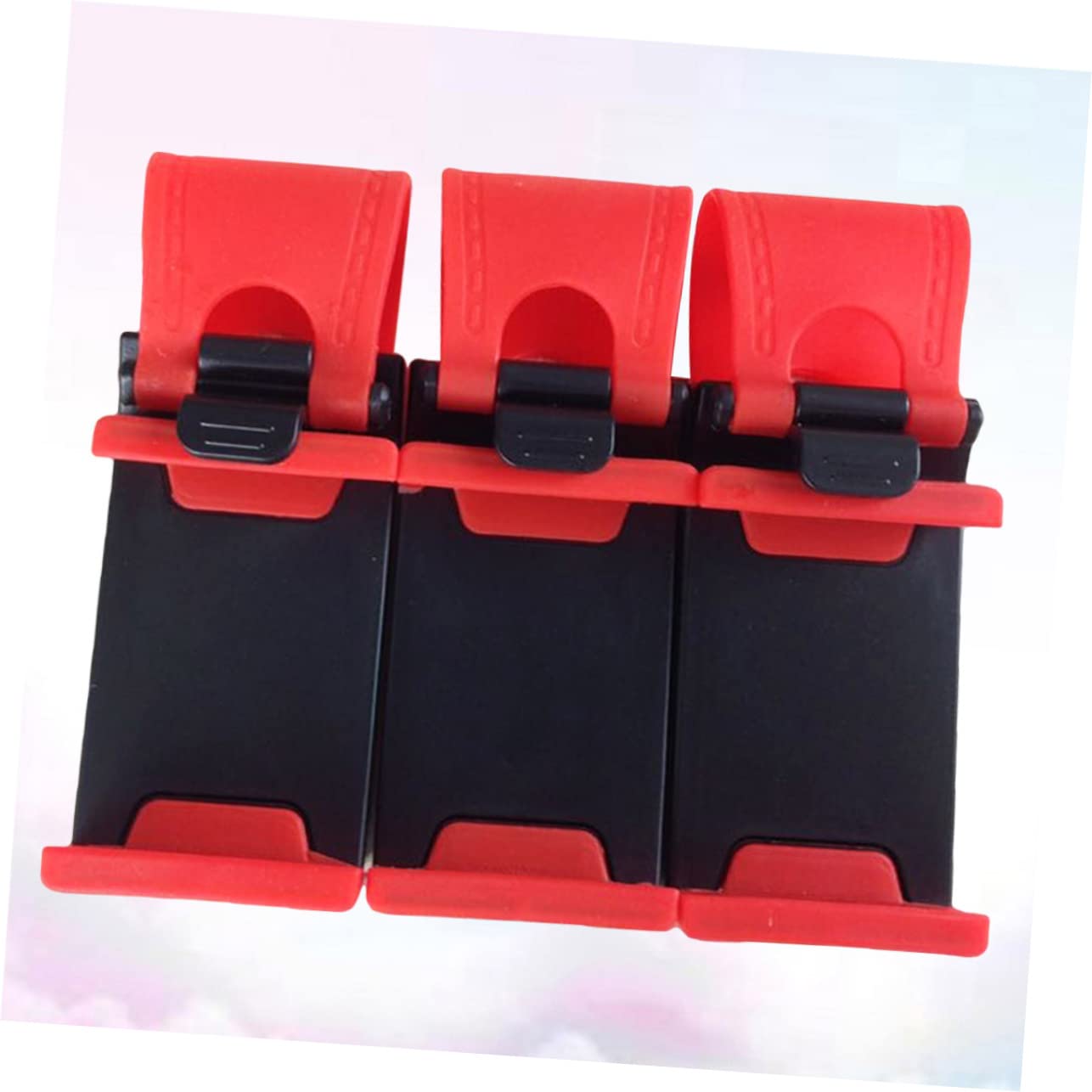 Universal Car Phone Mount Holder - 3 Pack Portable Adjustable Car Phone Stand for iPhone, Samsung, Galaxy - Perfect for Road Trips, Commuting & Hands-Free Driving