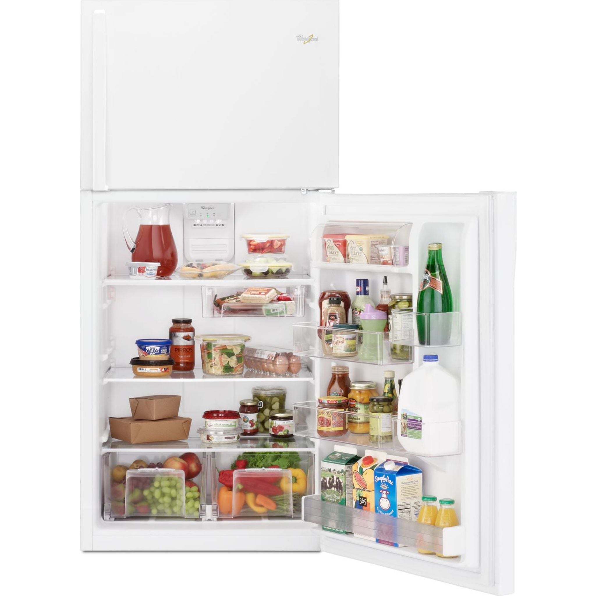 Whirlpool WRT519SZDW 18 cu. ft. Top Freezer Refrigerator in White - Energy Star Certified, Spacious Design for Kitchens & Small Apartments