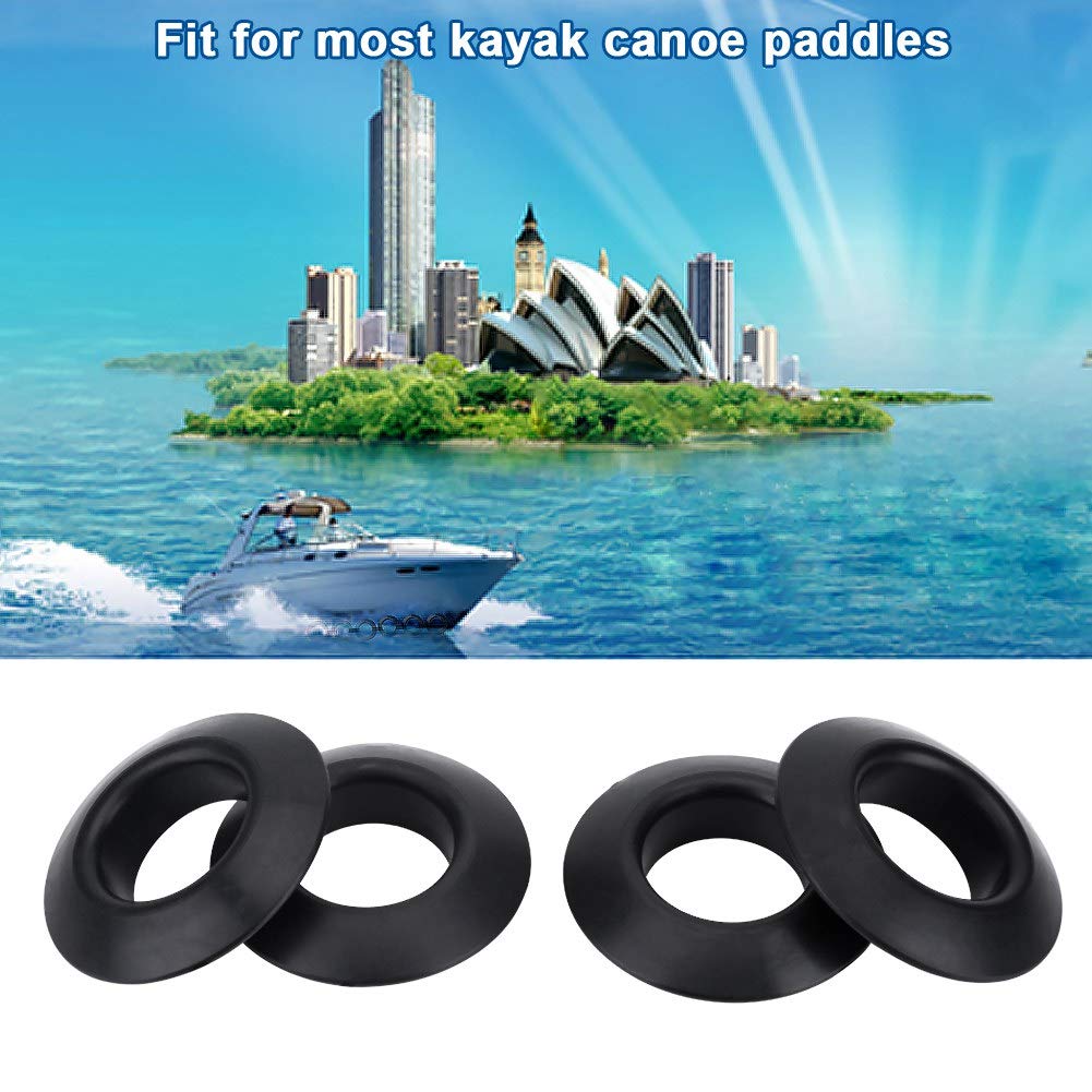 4PCS Universal Kayak Paddle Drip Rings - Waterproof Canoe Paddle Drip Guards, Replacement Parts for Kayaking & Canoeing - Perfect for Preventing Water Drips While Paddling