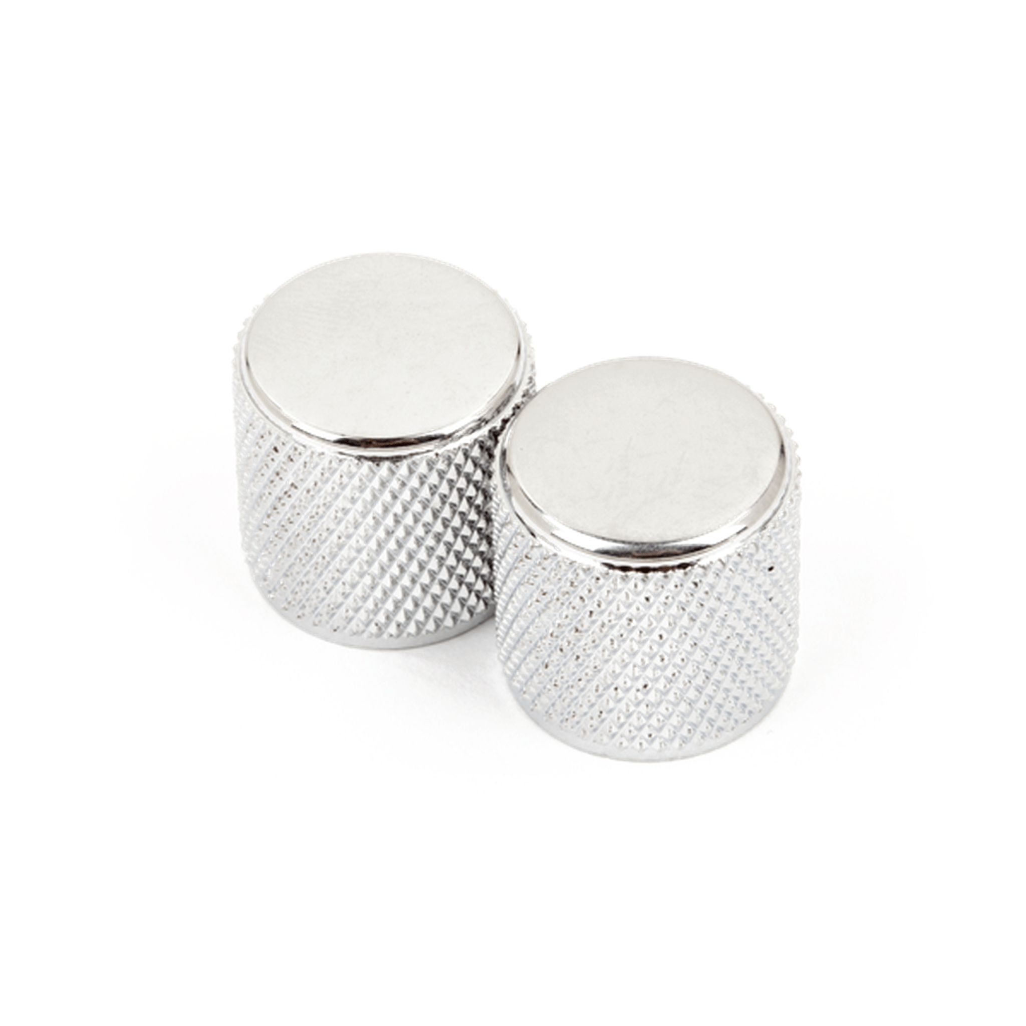 Fender Telecaster & Precision Bass Replacement Knobs - Knurled Chrome Set of 2 for Guitar & Bass Upgrades | Perfect for Stage Performances & Studio Recording