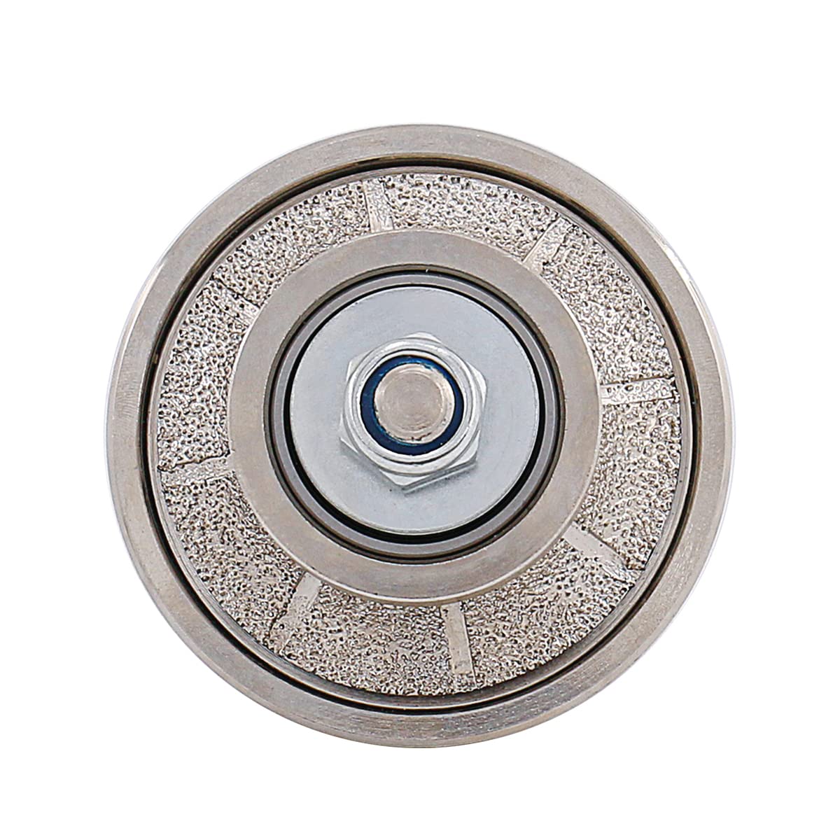 Premium Diamond Hand Profiler B10 - Half Bullnose Vacuum Brazed Profile Wheel with Metal Cover Router Bit for Marble & Granite (D65 5/8-11) - Perfect for Countertop Edging & Stone Fabrication