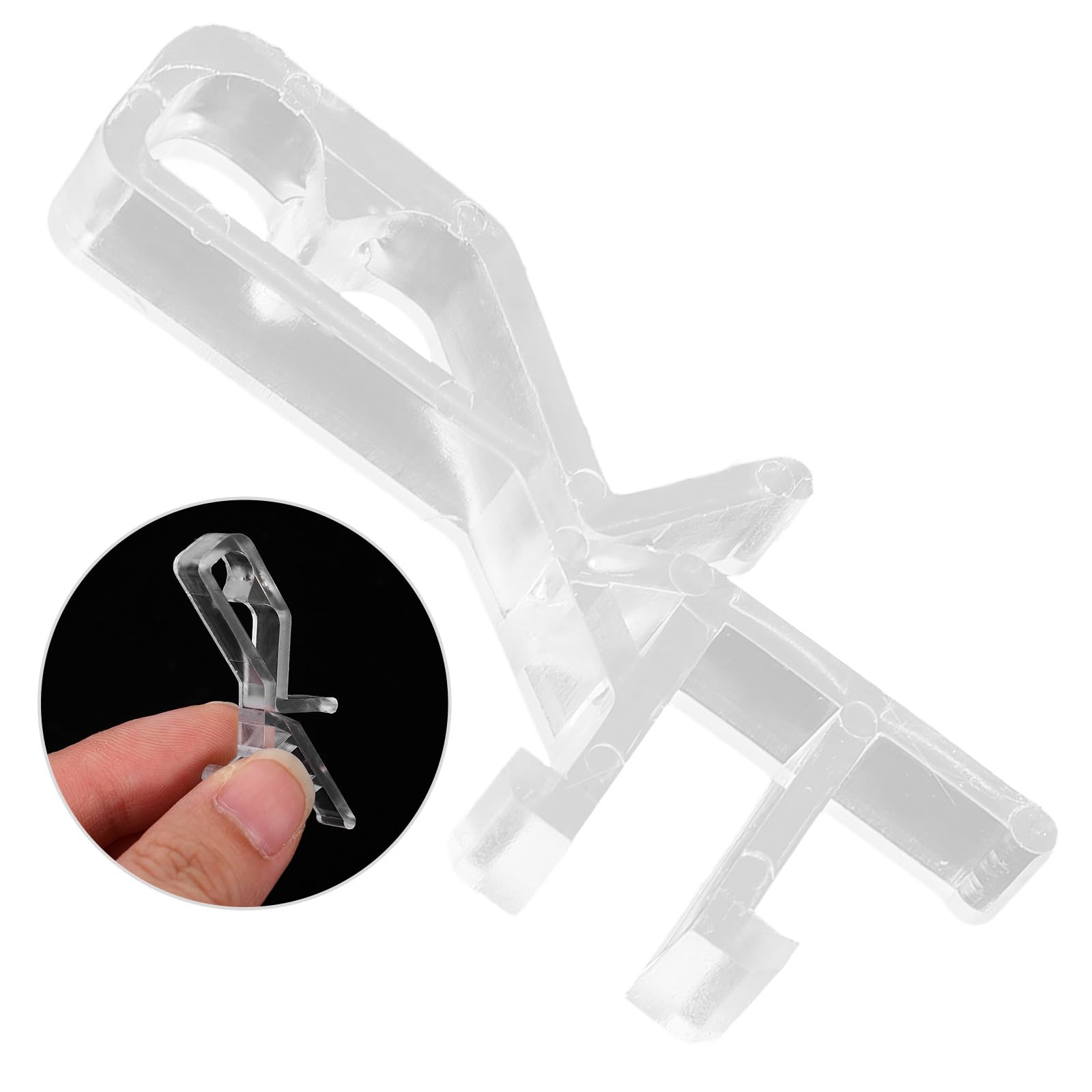 20PCS Hidden Valance Clips for Horizontal Blinds - Invisible Blind Retainer Clamps, Replacement Window Valance Clips for Home & Office (Perfect for Living Room, Bedroom, Kitchen Window Treatments)