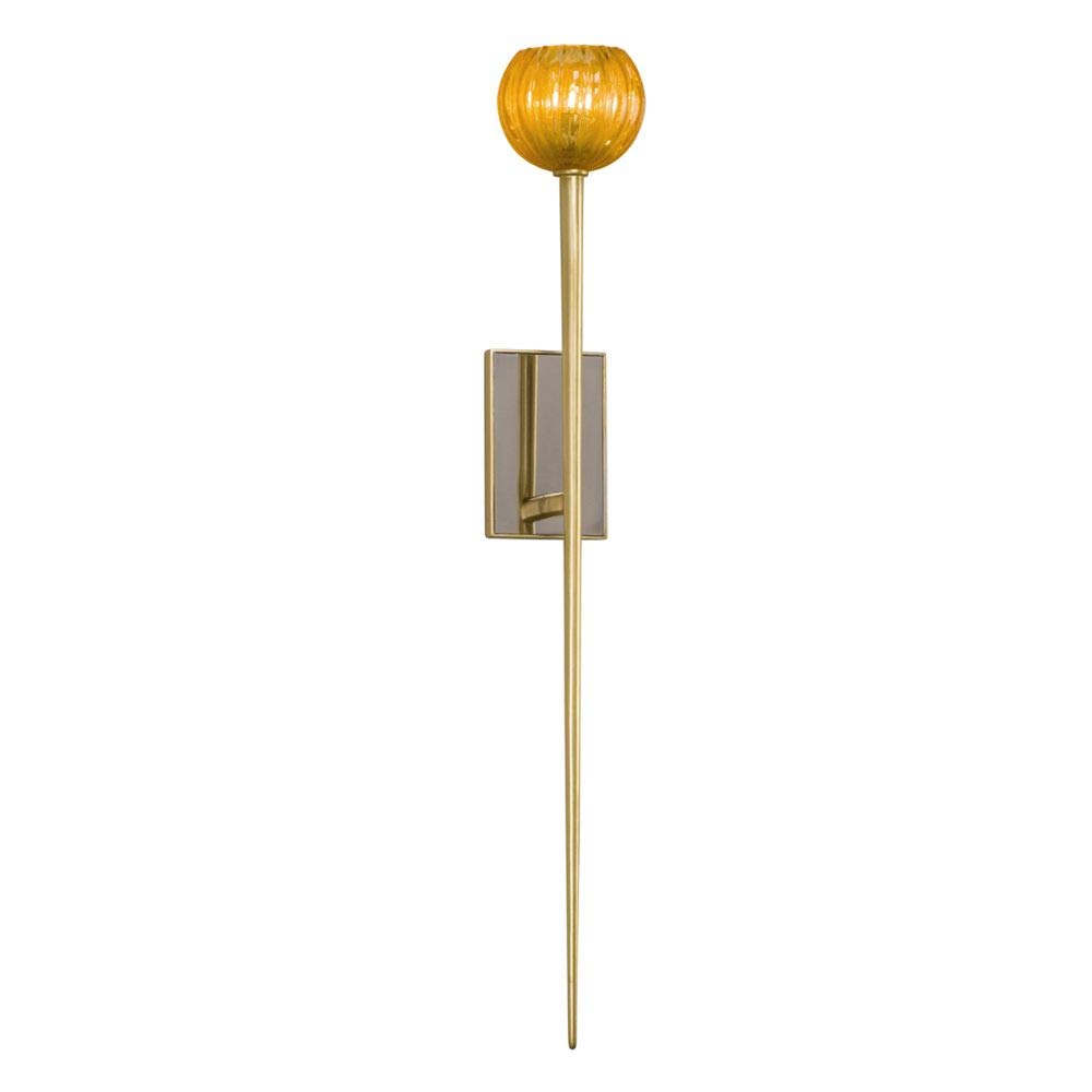 Corbett 232-11 Merlin Gold Chandelier Lighting Fixture with Champagne Gold Leaf Finish - Perfect for Dining Room, Bedroom, or Foyer Decoration