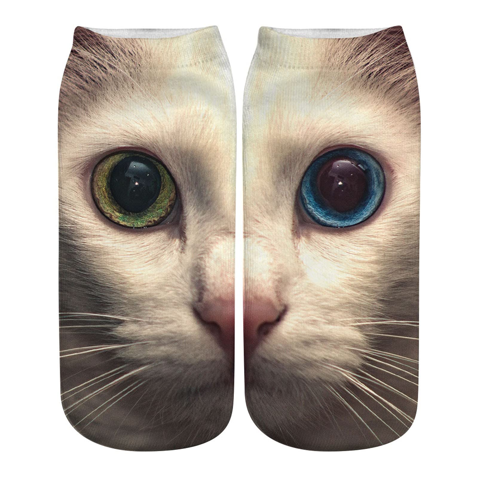 Cute Animal Print Socks for Women - Soft Cotton Casual Socks with Fun Patterns - Comfortable Medium Crew Socks for Everyday Wear, Gifts, and Lounge Outfits