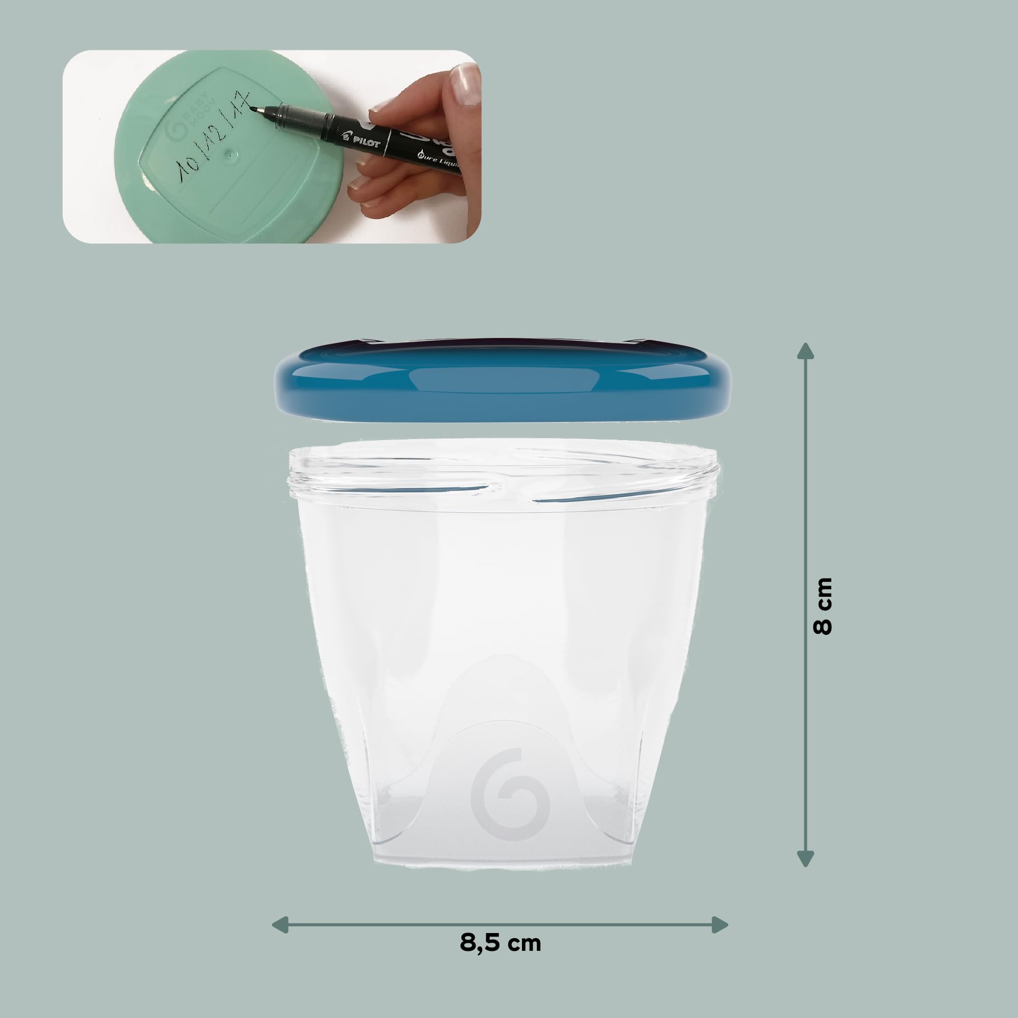 Babymoov BPA-Free Leak Proof Food Storage Bowls with Lids - Airtight Baby Food & Snack Containers for Toddlers | Perfect for Home, Travel & Daycare (Choose Your Set Size)