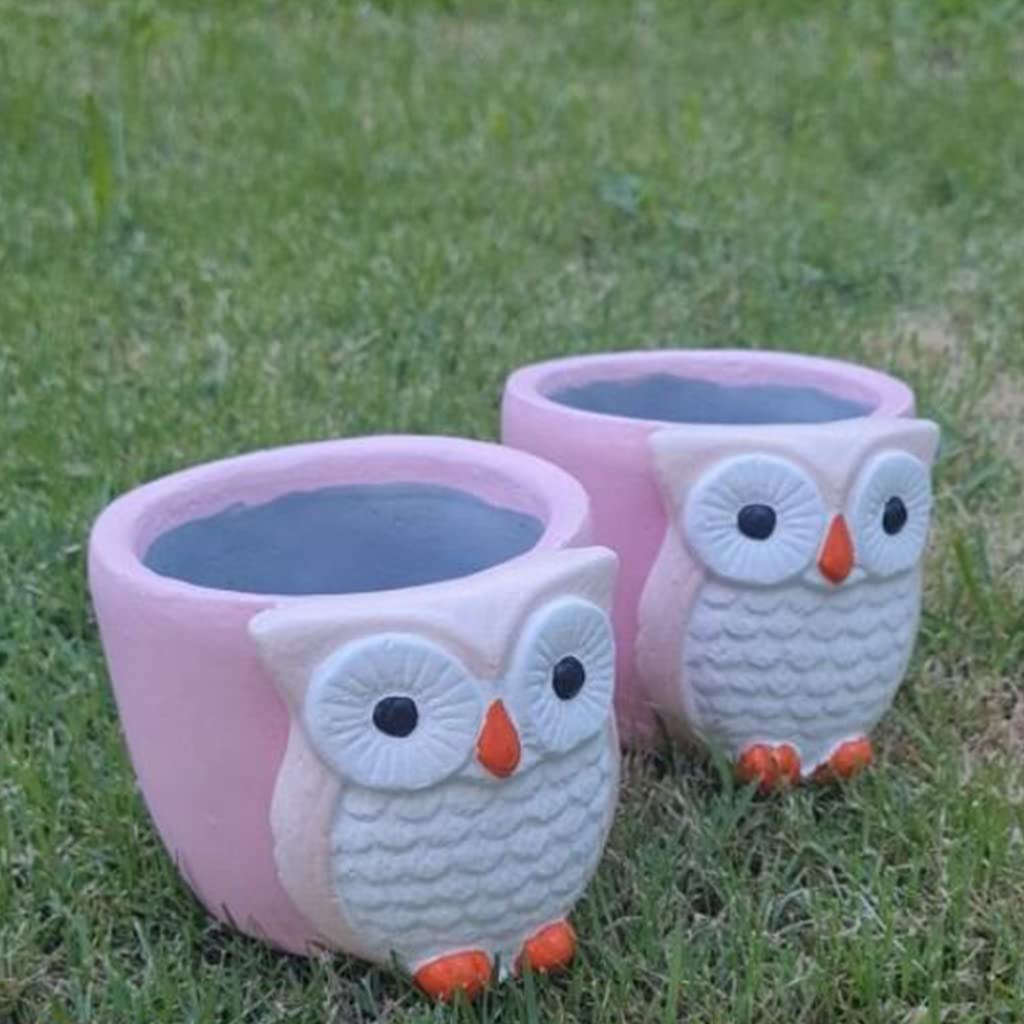 Cute Owl Flower Pot Silicone Resin Mold for Succulent Plants - DIY Gypsum Cement Concrete Clay Molds, Candle Holder Making Kit - Perfect for Home Garden Decor & Handmade Craft Projects