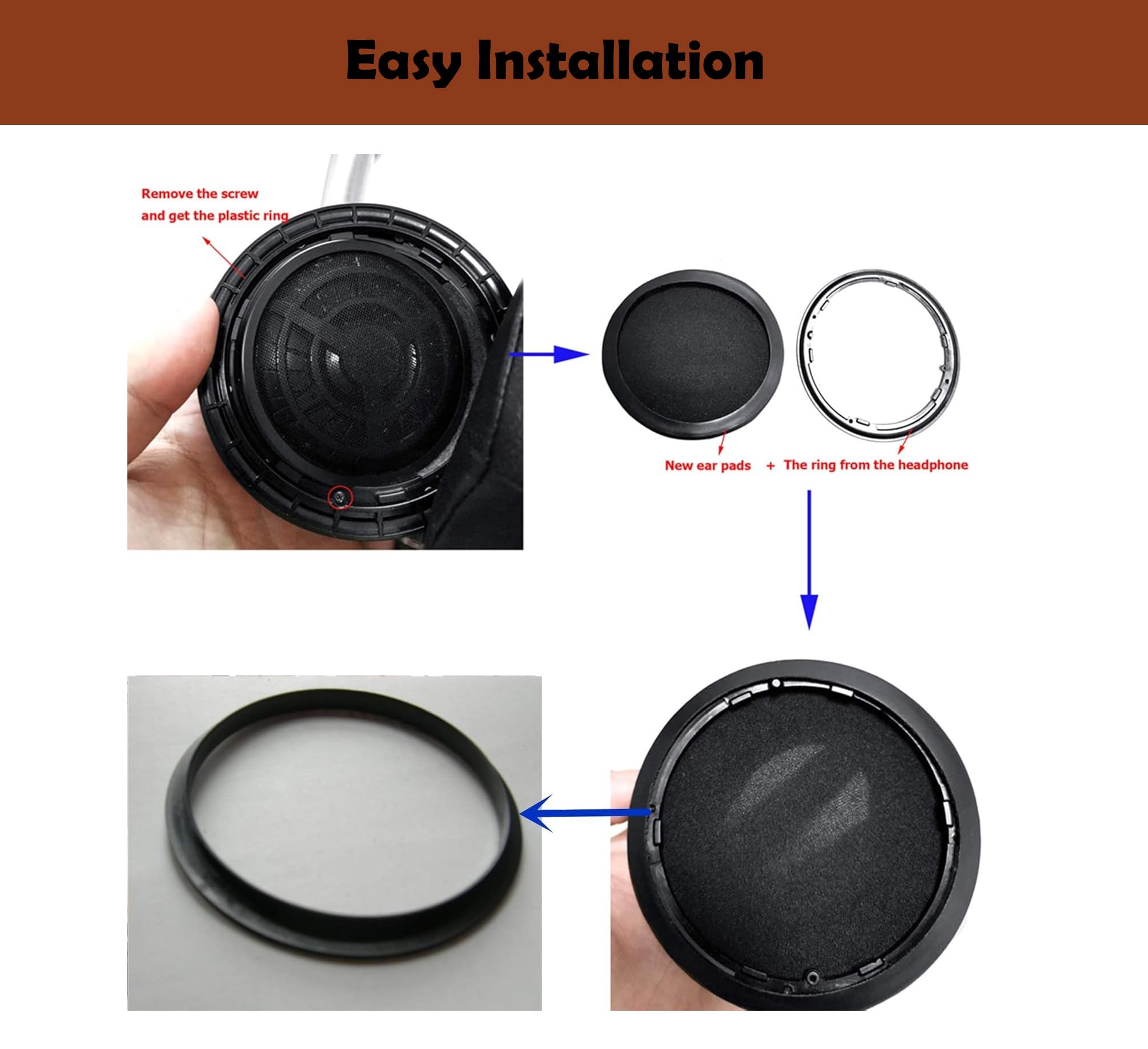 Premium Replacement Earpads for Urbanears Flat Over-Ear Headphones - Soft Memory Foam Cushions for Enhanced Comfort - Perfect for Gaming, Music & Office Use