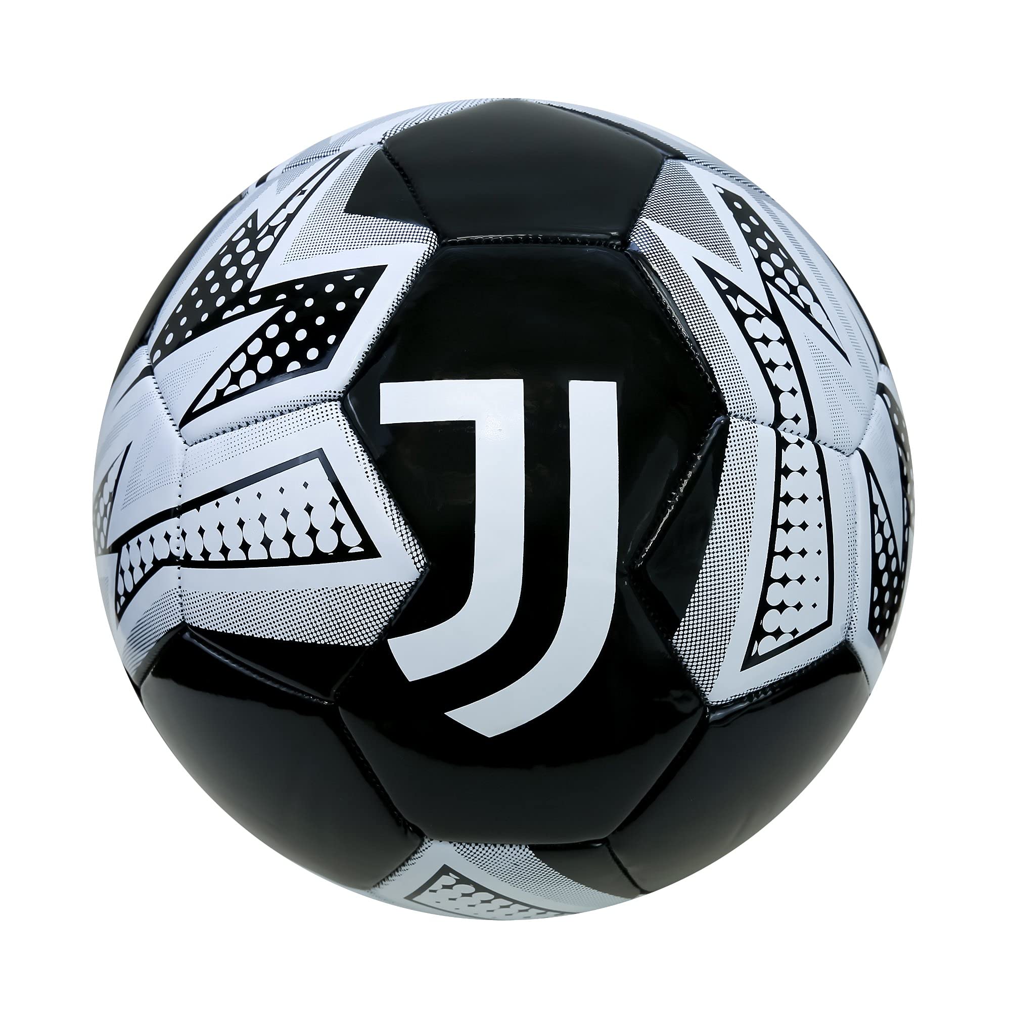 Juventus Soccer Ball - Official Team Pop Art Design - Perfect for Training, Matches & Gifts - Icon Sports Football for Fans & Players