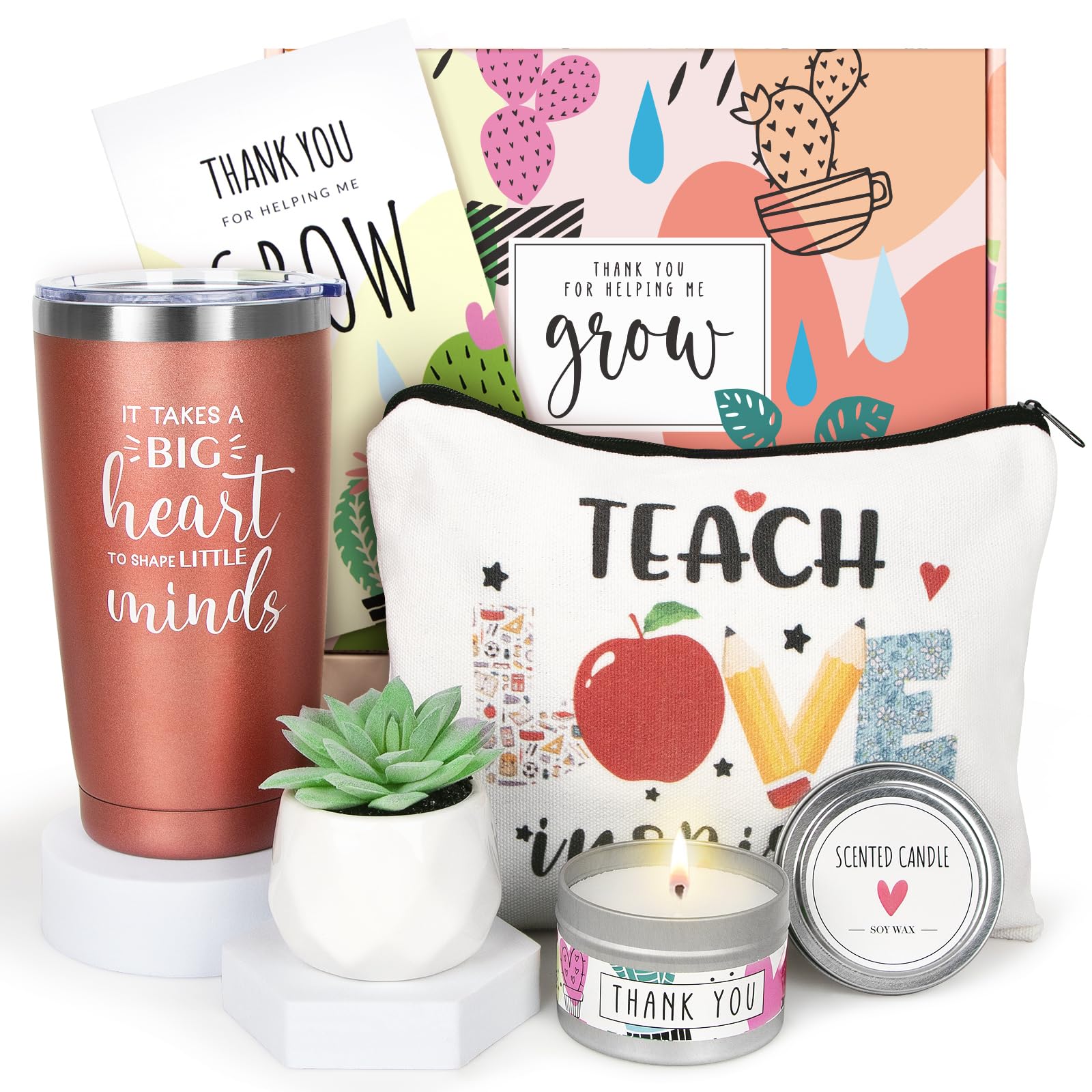 20oz Insulated Wine Tumbler for Women - Best Teacher Appreciation Gift, Christmas Present & Graduation Gift Idea - Perfect Thank You Present for Educators, Students & New Teachers - Great for Classrooms, Office Use & Daily Coffee/Tea Enjoyment
