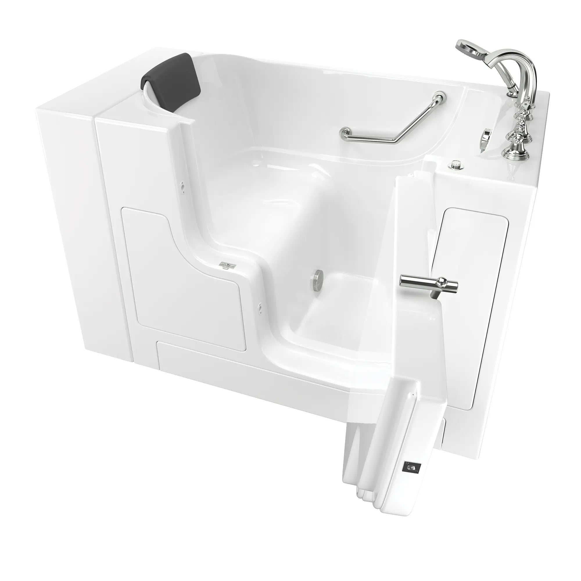 Premium 30 x 52 Inch Gelcoat Walk-In Bathtub with Soaker System & Right Hand Drain - Ideal for Elderly & Mobility Assistance, Spa-Like Relaxation at Home
