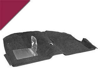 Scott Drake CAR65-CP-MR Maroon Carpet Floor Mat Set for 2005-2023 Ford Mustang Coupe | Premium Fit Interior Accessories | Perfect for Daily Driving & Car Shows
