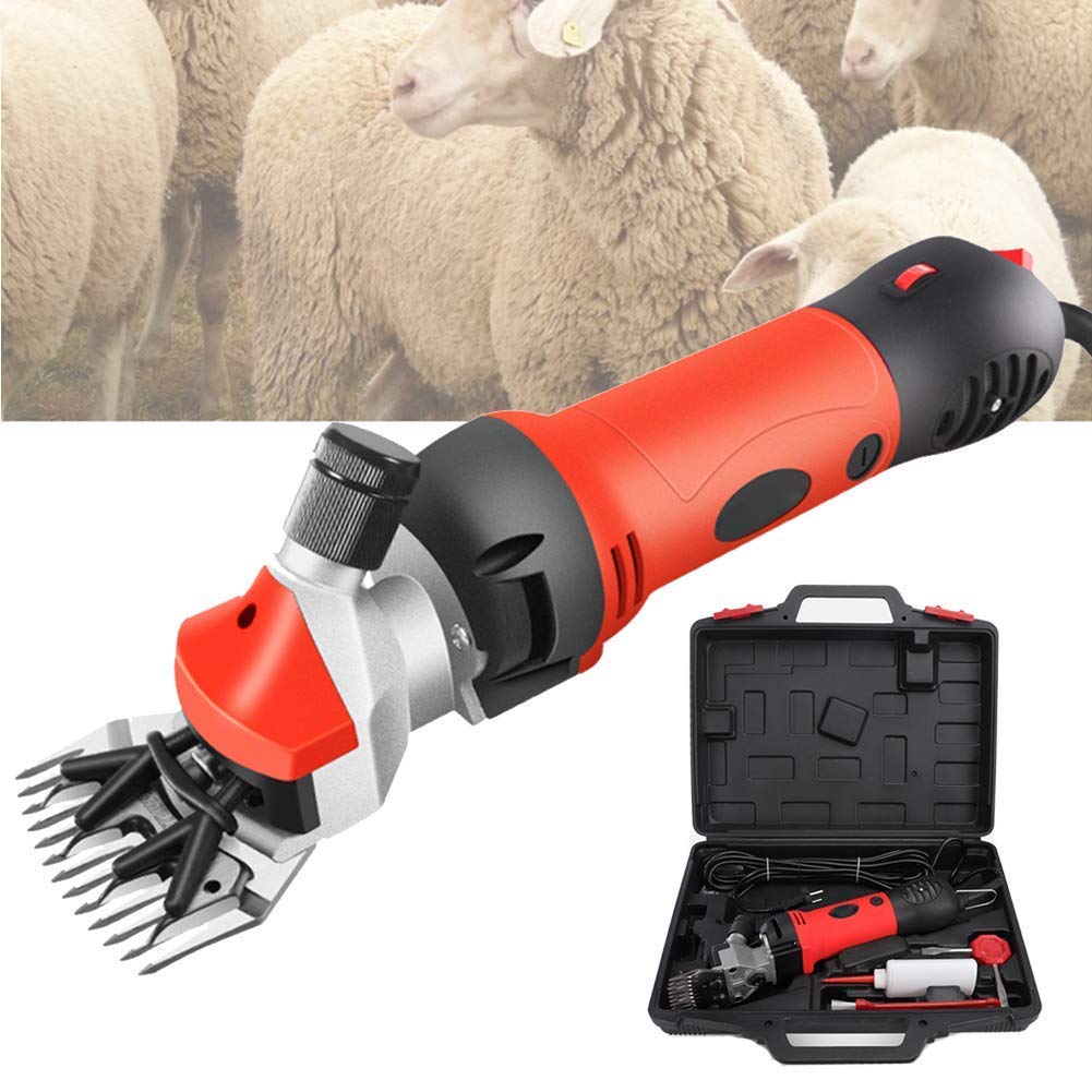 750W Professional Electric Sheep Shears - Heavy Duty Animal Grooming Clippers with 6 Speed Settings for Sheep, Goats, Alpacas - Perfect for Farm Shearing, Wool Harvesting & Pet Grooming