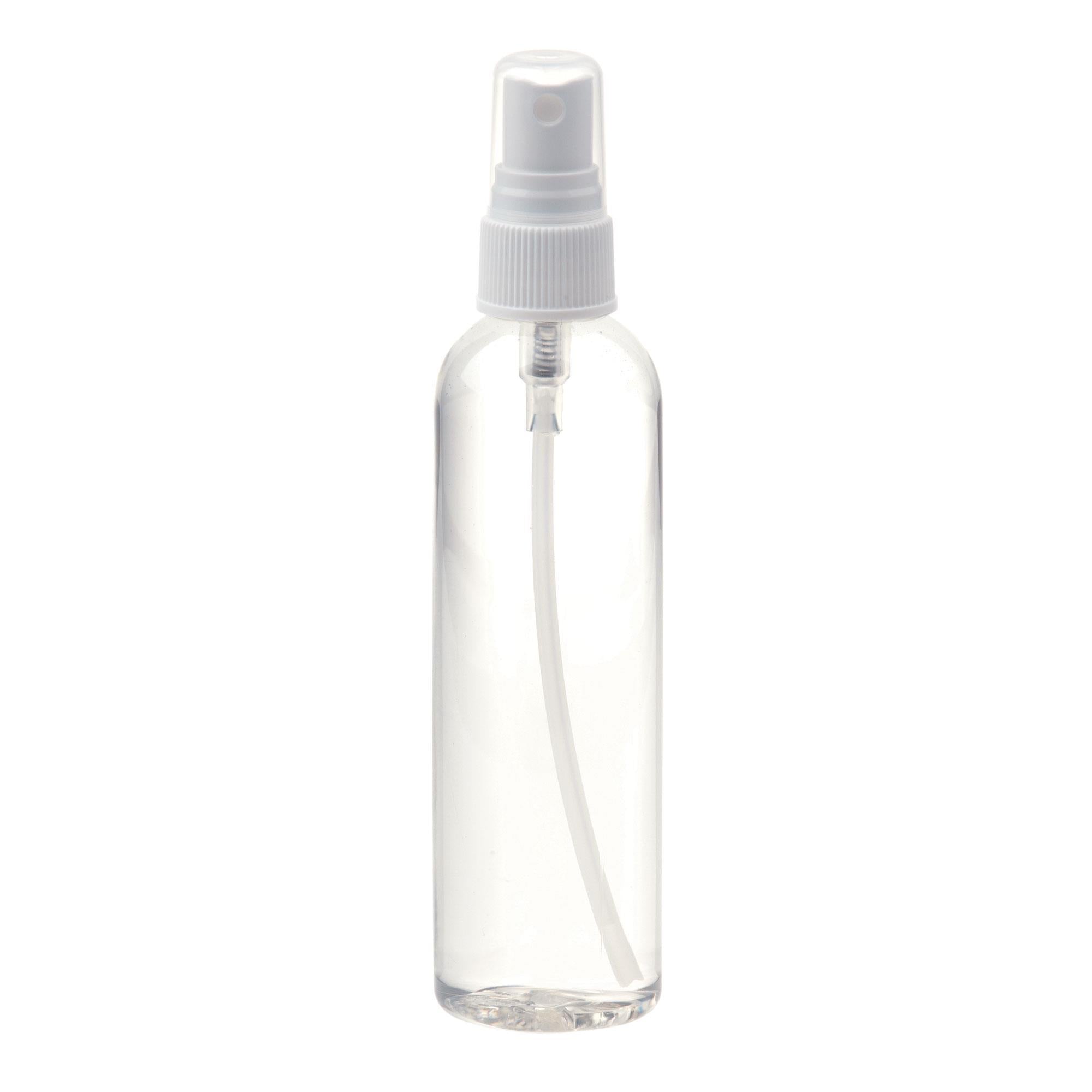 Clear Plastic Spray Bottle with Fine Mist Nozzle - Refillable for Cleaning, Beauty, Gardening & DIY Projects