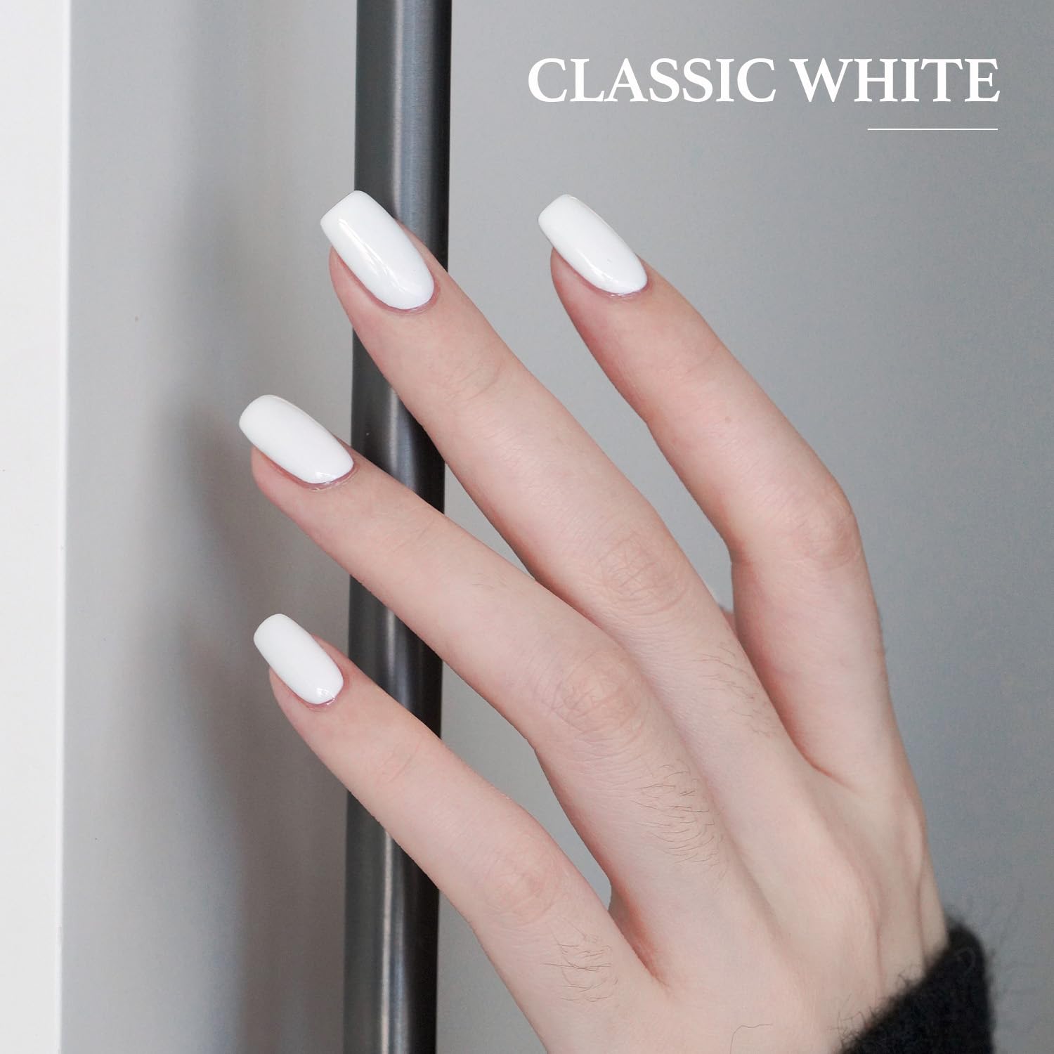 GAOY 3-in-1 Gel Nail Polish Set - 16ml Base Coat, Top Coat & White Gel Polish for UV/LED Light Curing | No Wipe Glossy Finish | Professional Salon & Home Manicure Kit | Perfect for Nail Art, French Tips & Long-Lasting Nail Designs