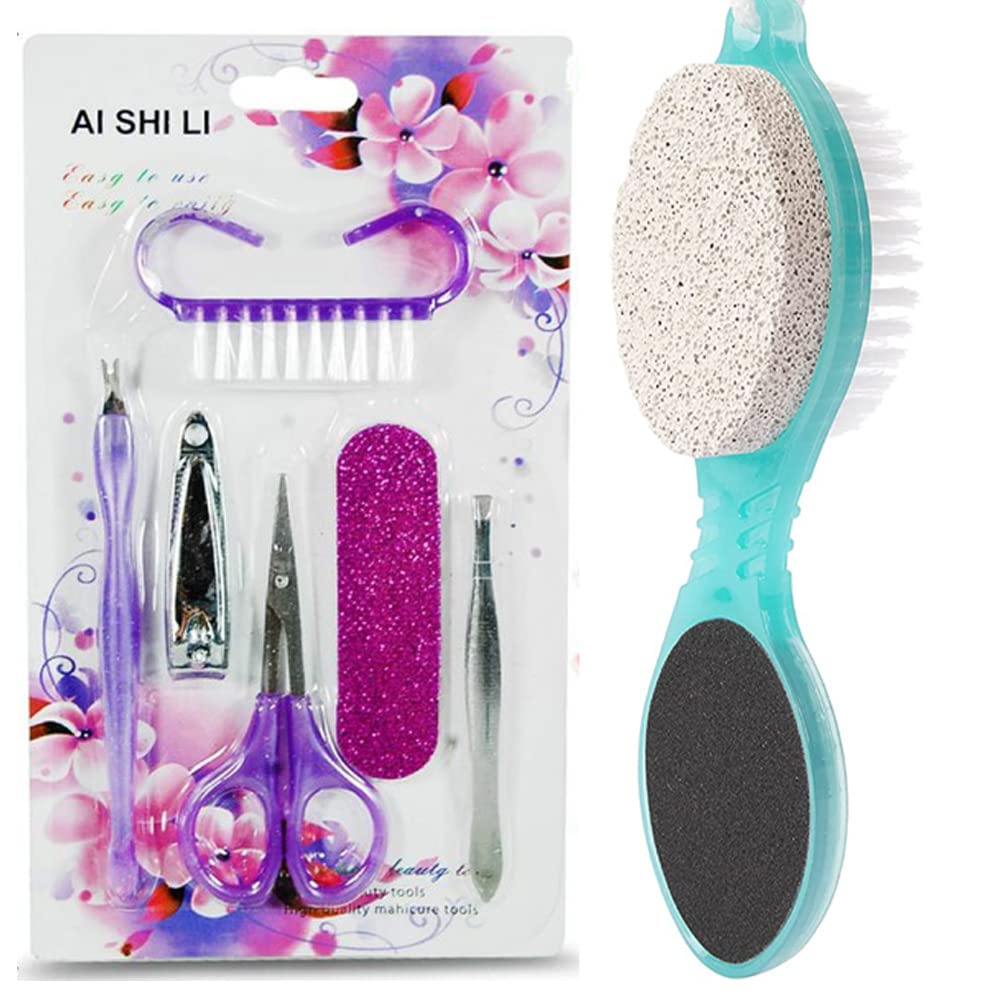 Professional 7-in-1 Pedicure & Manicure Tools Kit - Portable Nail Care Set for Travel & Home Use - Perfect for Salon-Quality Nails Anywhere