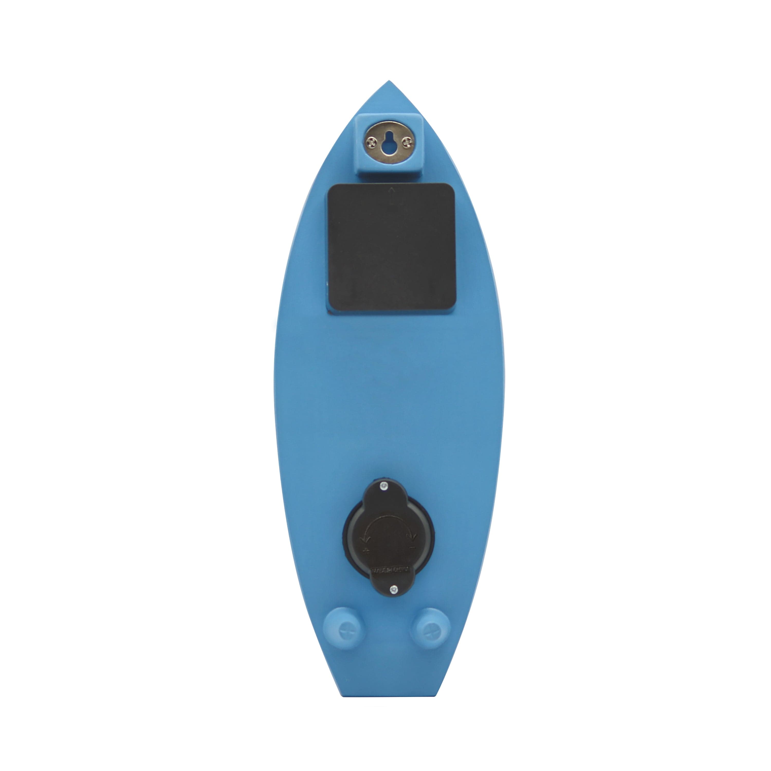 Premium Poly Resin Surfboard Thermometer with LED Clock - Perfect for Beach, Pool & Outdoor Water Temperature Monitoring