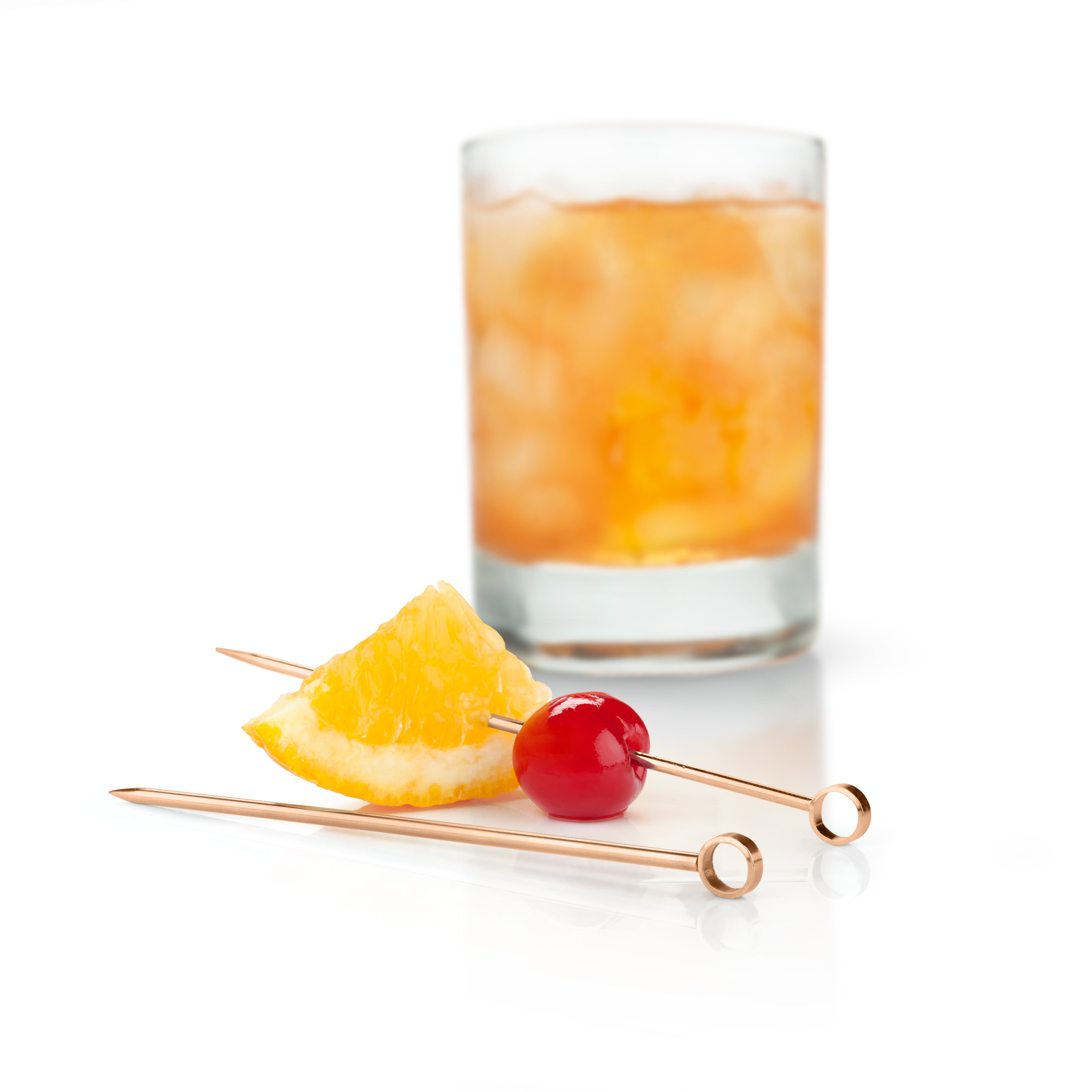 Premium Stainless Steel Summit Cocktail Picks Set of 6 - Elegant Drink Stirrers for Martini, Whiskey & Cocktail Garnish - Perfect for Home Bars, Parties & Wedding Receptions