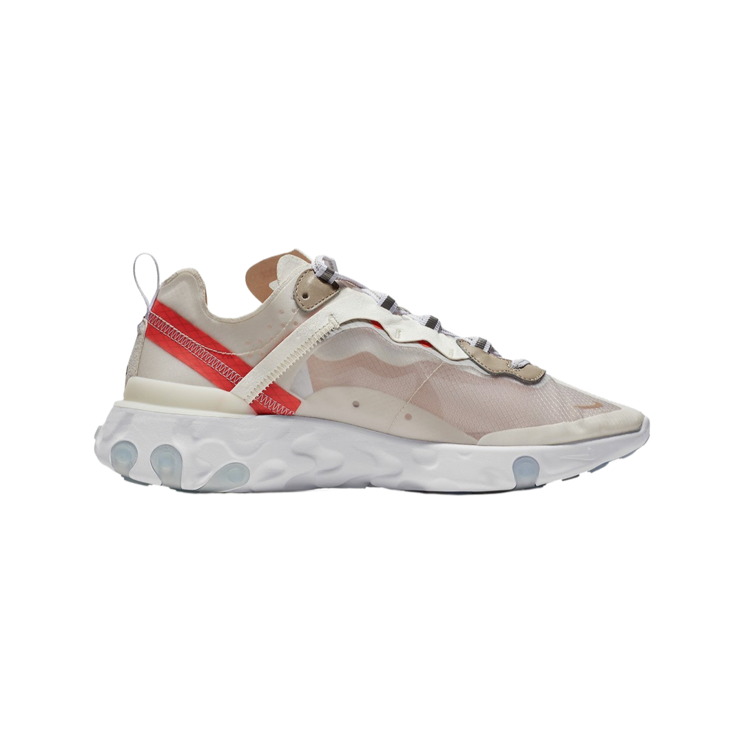 Nike React Element 87 Running Shoes - Men's Light Bone White Sail Sneakers for Jogging, Gym Workouts & Casual Wear