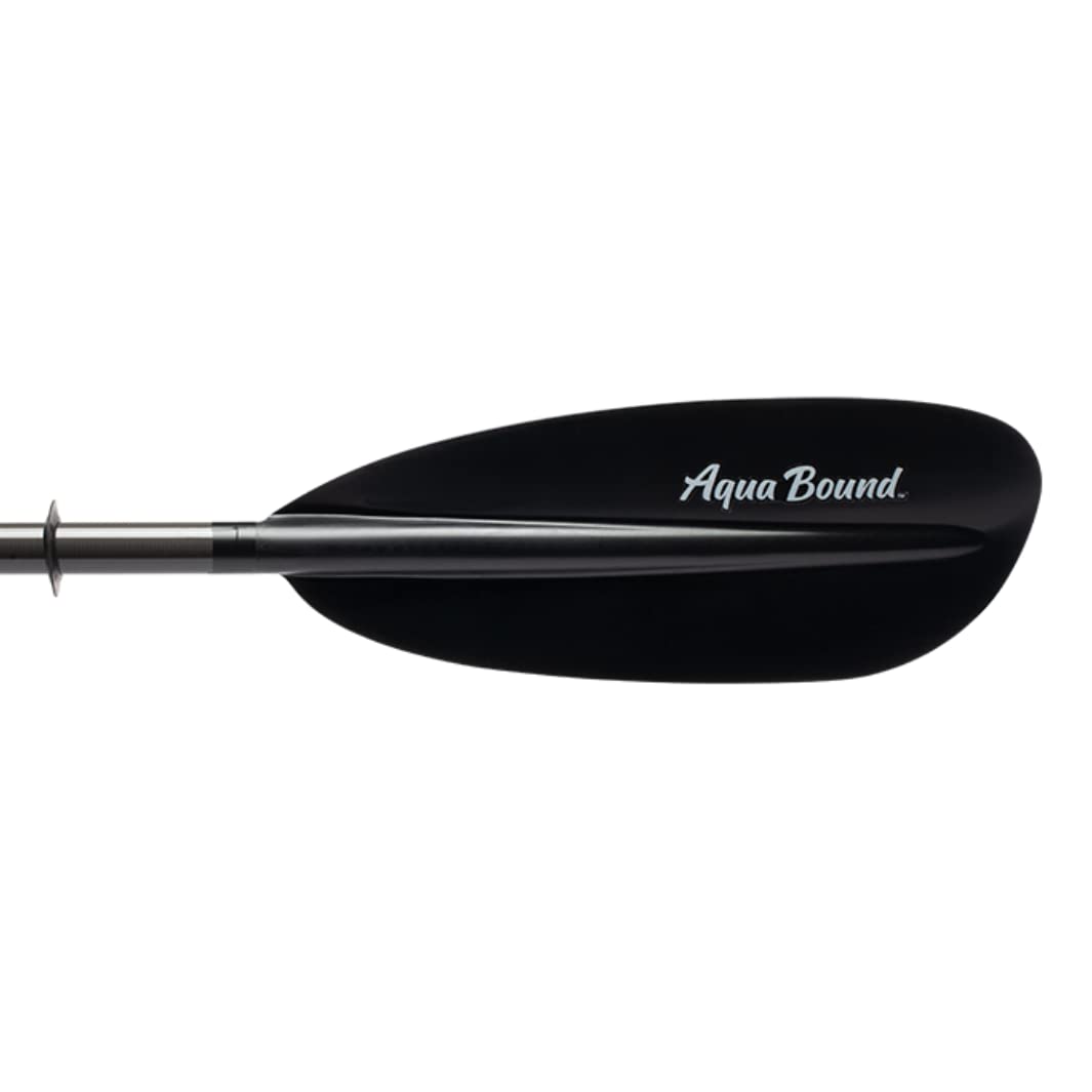 AQUA BOUND Stingray Carbon Black Kayak Paddle - CR Blade with Posi-Lok Carbon Shaft | Lightweight & Durable for Kayaking, Canoeing & Paddle Boarding