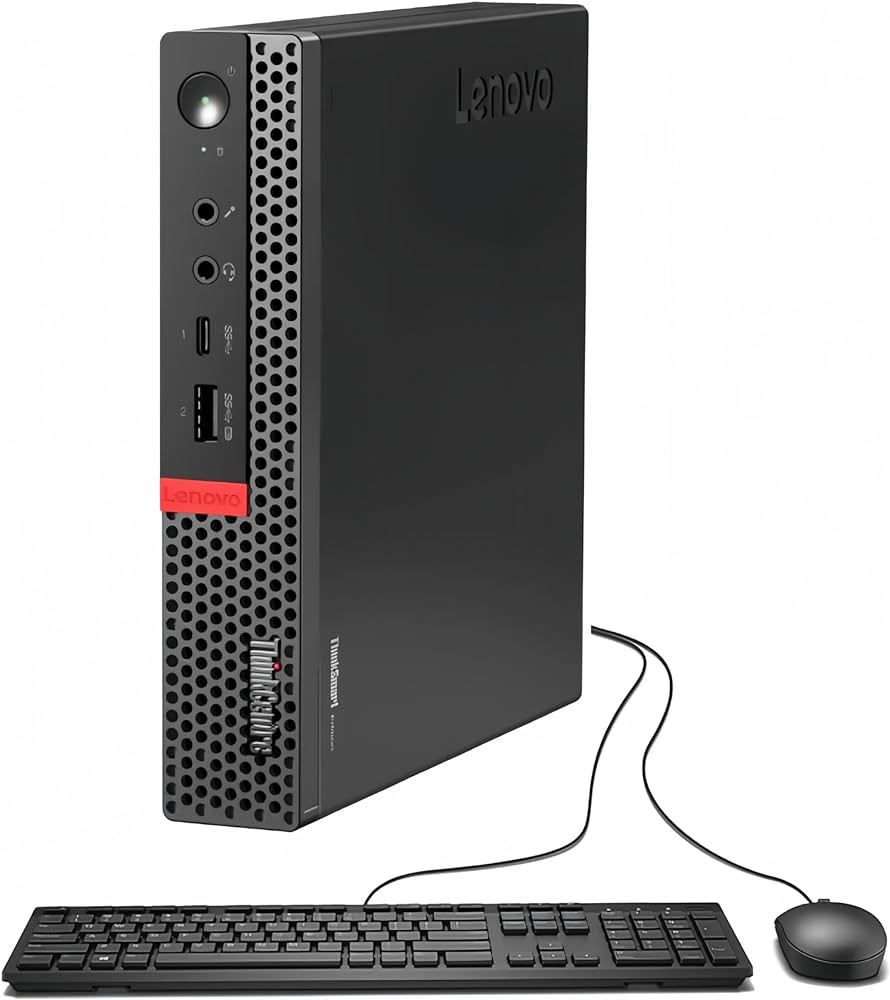 Lenovo ThinkCentre M920q Tiny Desktop PC - Intel Core i5-8500T 6-Core (8th Gen) up to 3.5GHz, 16GB RAM, 256GB SSD, Windows 11 Pro | Compact Business Computer for Office Work, Home Use & Triple 4K Monitor Setup with DisplayPort/HDMI