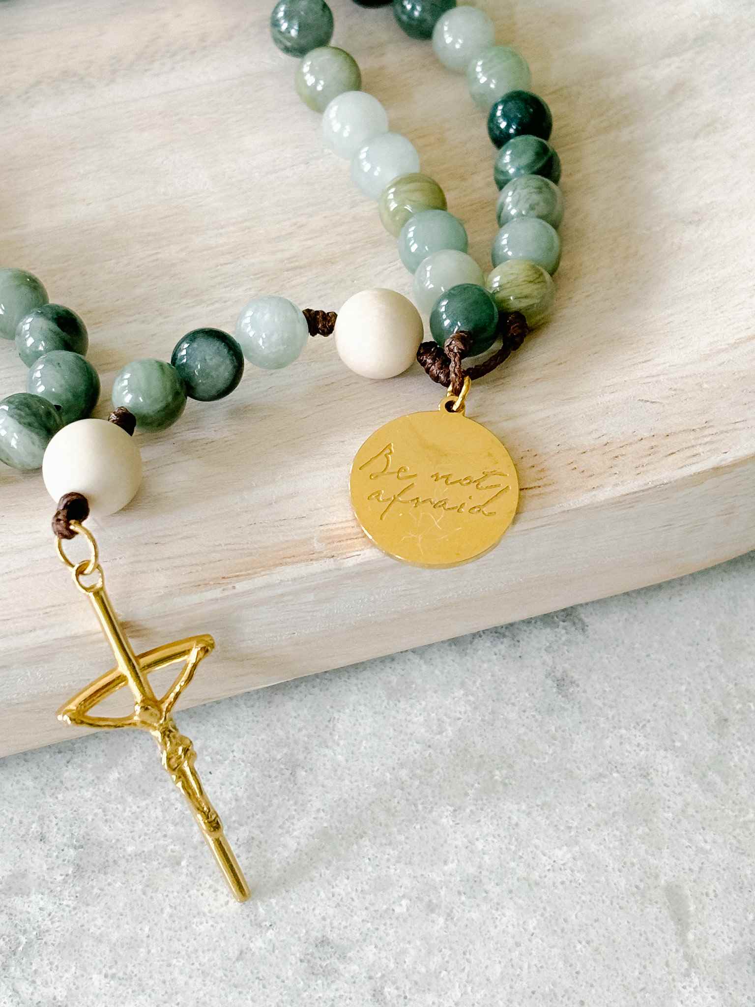 Be Not Afraid Rosary - Beautiful Catholic Prayer Beads for Devotion, Comfort & Spiritual Protection | Perfect for Daily Prayer, Meditation & Gift Giving