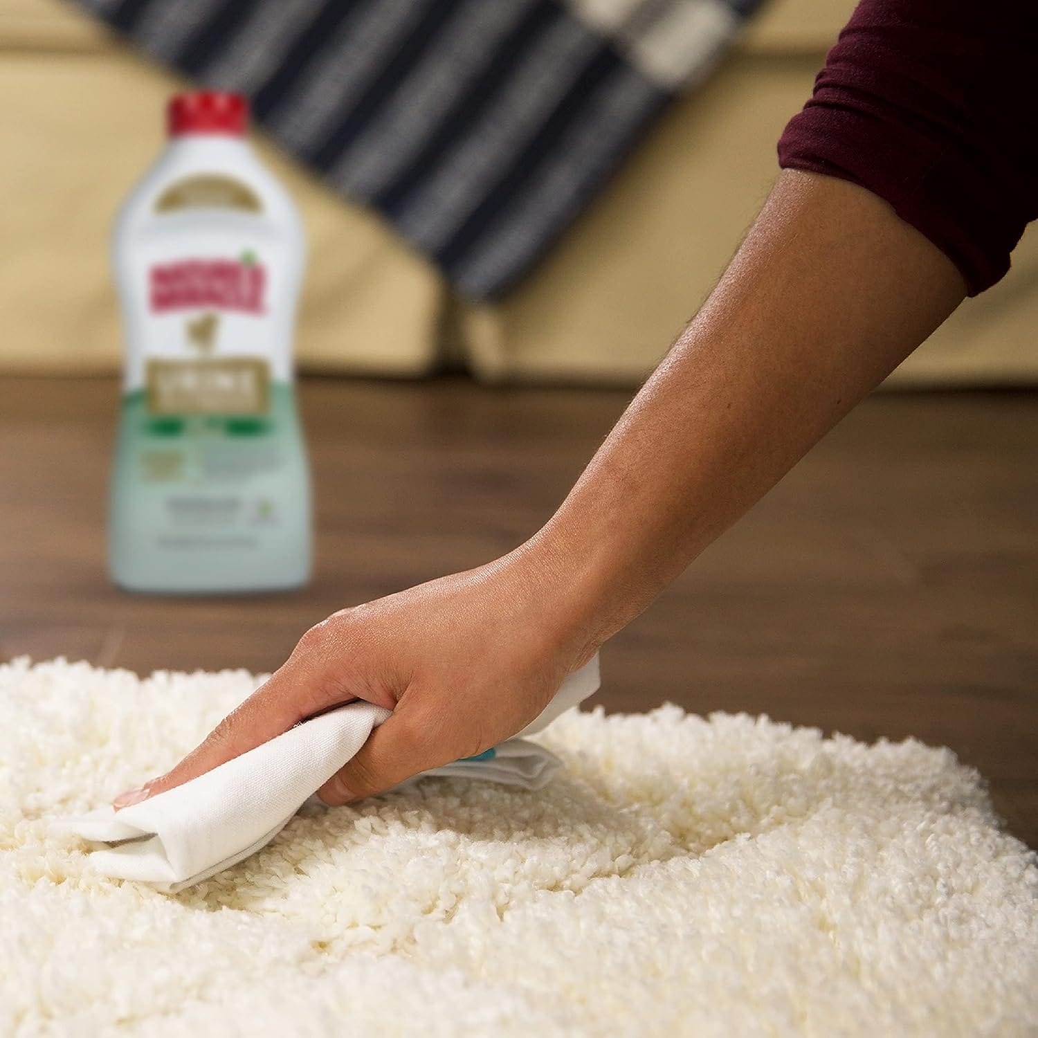 Nature's Miracle Urine Destroyer Plus for Cats - Eliminates Odors & Stains, Enzymatic Formula - Perfect for Litter Boxes, Carpets & Pet Accidents