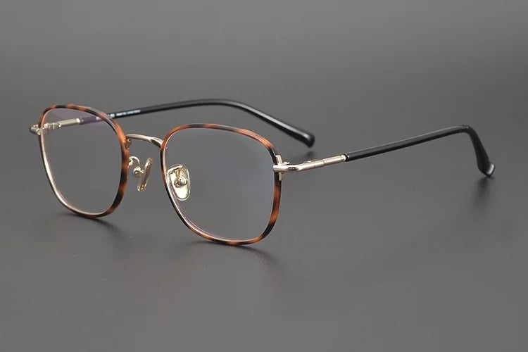 Aimee Women's Full Rim Square Titanium Acetate Eyeglasses Frame 92214 - Lightweight & Durable for Work, Reading & Fashion