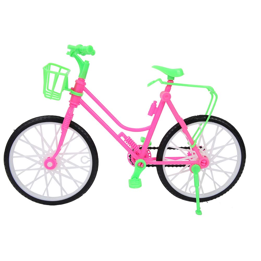 Tgoon Mini Bike Toy for Dolls - 9.8x3.1x7.1 Inch Plastic Bike Ornament with Smooth Edges - Perfect for Doll Accessories, Home Decoration & Girls' Playtime - Great for Dollhouse Scenes, Birthday Gifts & Collectible Displays