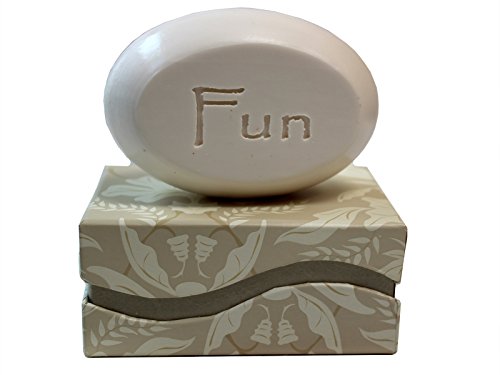 Personalized Scented Soap - Luxury Handmade Soap Bar Gift Set with Custom 'FUN' Engraving - Perfect for Birthday, Wedding & Spa Relaxation Gifts
