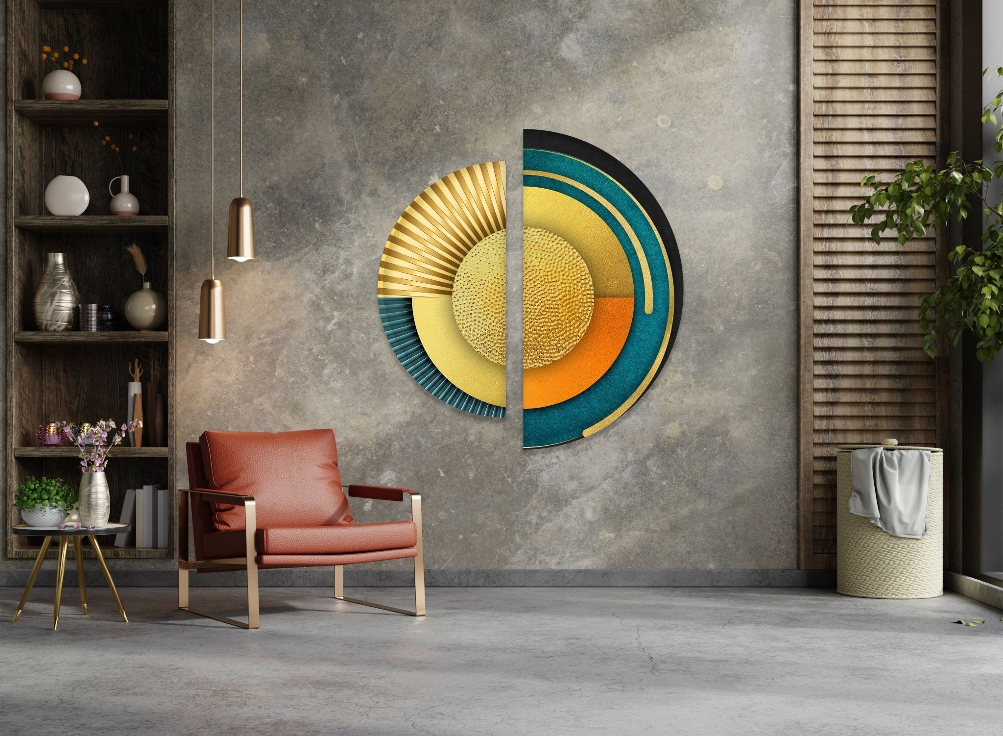 Abstract Yellow & Orange Glass Wall Art Set of 2 - Modern Handmade Glass Decor for Living Room, Bedroom, Office - Perfect for Home & Office Decor, Housewarming Gifts