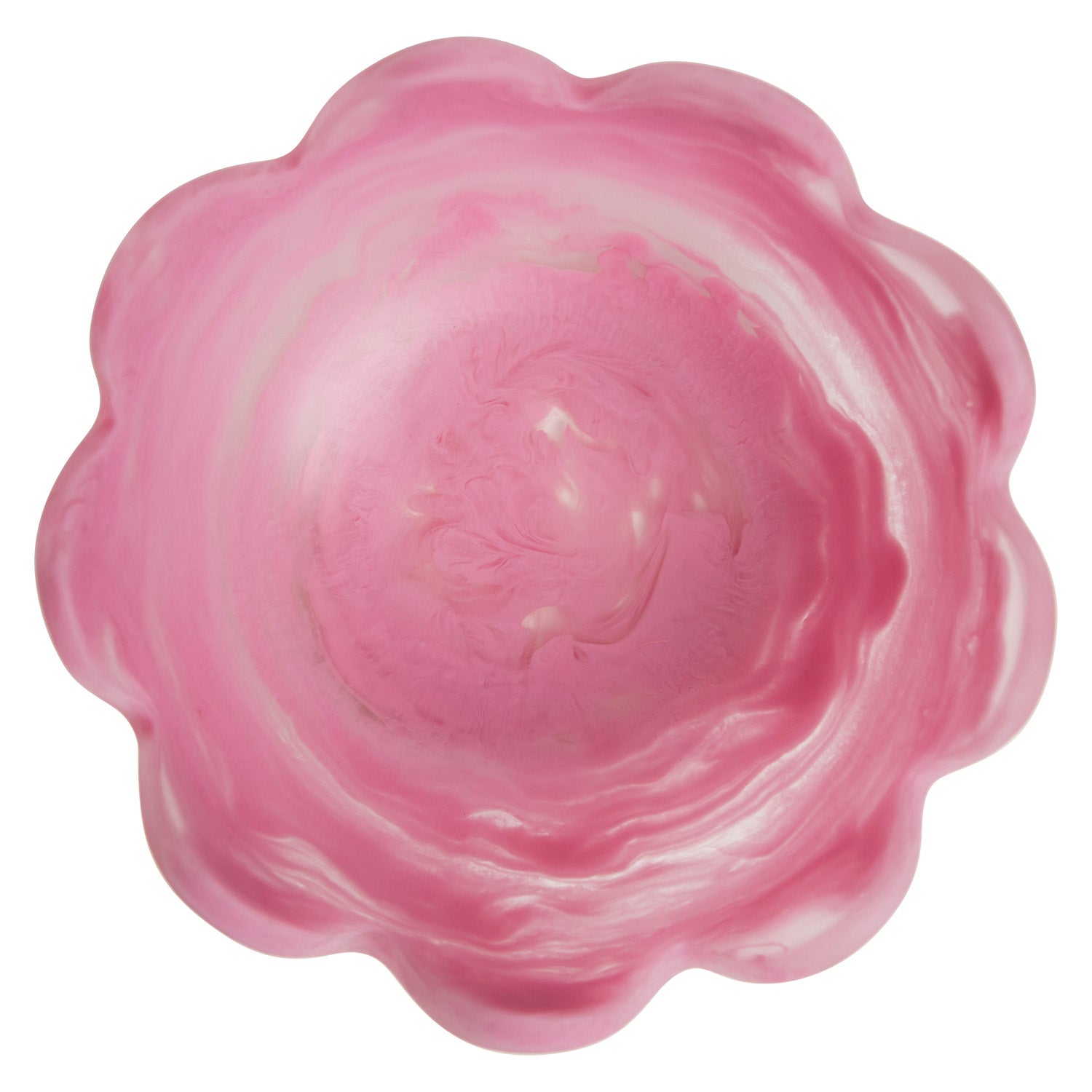 Petal Bowl - Fuchsia Pink Ceramic Serving Bowl for Salads, Fruits & Desserts | Elegant Home Dining & Party Tableware