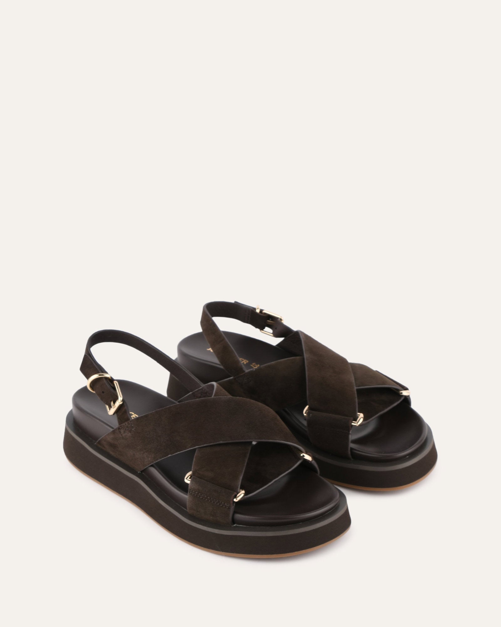 Marley Flat Sandals for Women - Comfortable Espresso Suede Slides - Perfect for Beach, Vacation & Summer Outfits