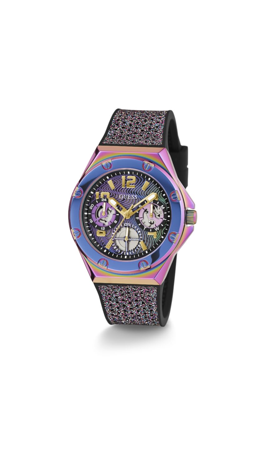 GUESS Women's 40mm Fashion Watch with Stainless Steel Band - Stylish Analog Wristwatch for Everyday Wear, Office & Casual Outfits