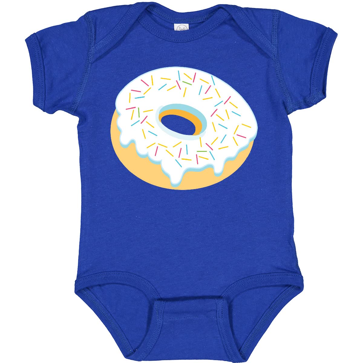 Inktastic White Donut with Sprinkles Baby Bodysuit - Cute Unisex Infant Onesie for Newborns & Toddlers - Perfect for Birthday Parties, Photo Shoots & Everyday Wear