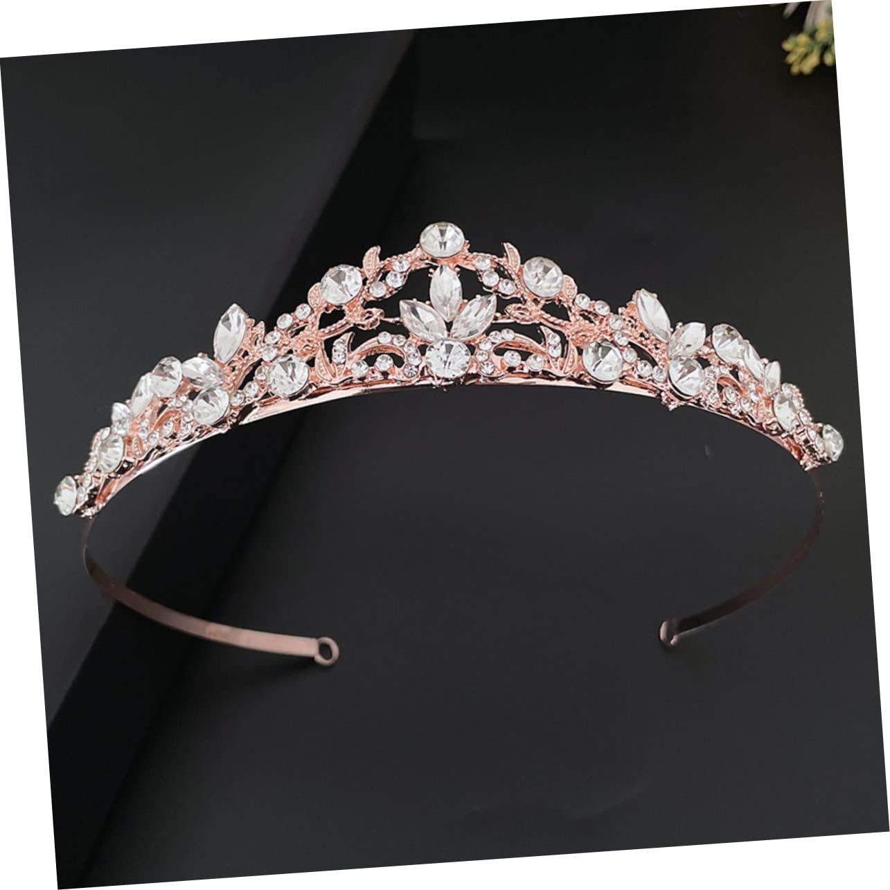 FRCOLOR Rhinestone Wedding Tiara Crown Headband for Bride - Elegant Zinc Alloy Bridal Hair Accessories for Weddings, Birthdays, Fairy Costumes & Special Occasions
