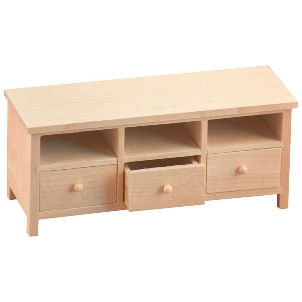 1:12 Scale Miniature Wooden Bookcase Shelf - Dollhouse Display Cabinet & Wardrobe for DIY Dollhouse Accessories, Toys, and Home Decor | Perfect for Dollhouse Miniature Enthusiasts and Collectors