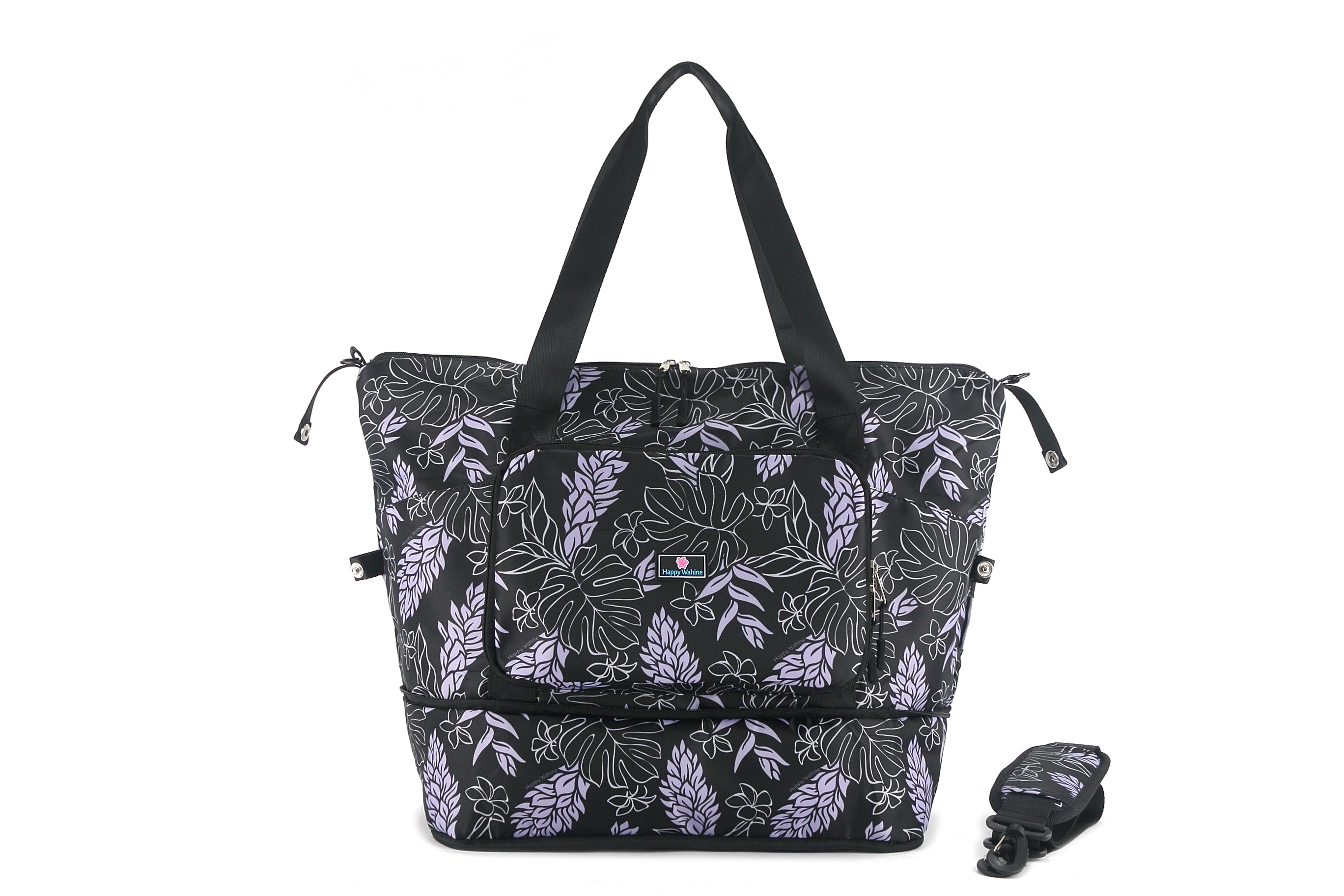 Foldable Duffle Bag Sydney Ginger Black - Lightweight Travel Duffel for Gym, Weekend Trips & Outdoor Adventures