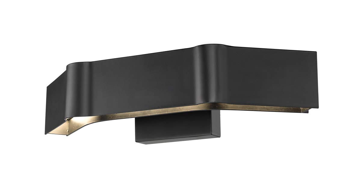 3-Light Matte Black Wall Sconces - LED Integrated Steel & Aluminum Fixtures (17