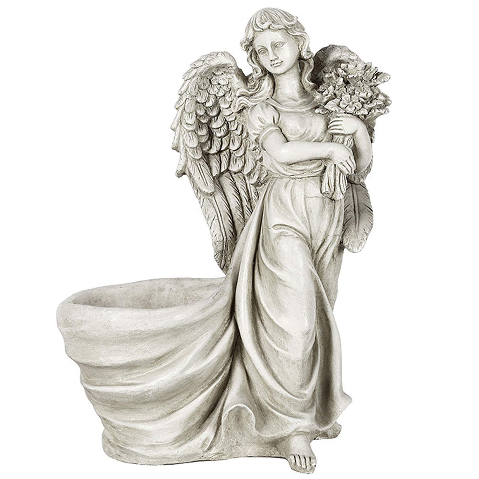 DFGRFN Decorative Flower Pots for Home & Garden - Angel Statue Planter, Creative Plant Container for Indoor & Outdoor Landscaping | Perfect for Patio, Balcony, and Garden Decor