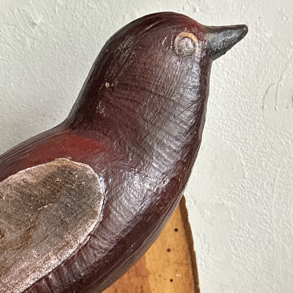 Exquisite Black Forest Hand-Carved Large Wooden Bird (#528) - Perfect for Home Decor, Rustic Cabin Accents, and Unique Gift Ideas