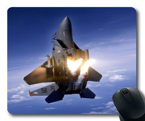 Premium Fighter Jets Gaming Mouse Pad with Non-Slip Rubber Base & Stitched Edges - Perfect for PC, Laptop, Office & Esports Gaming